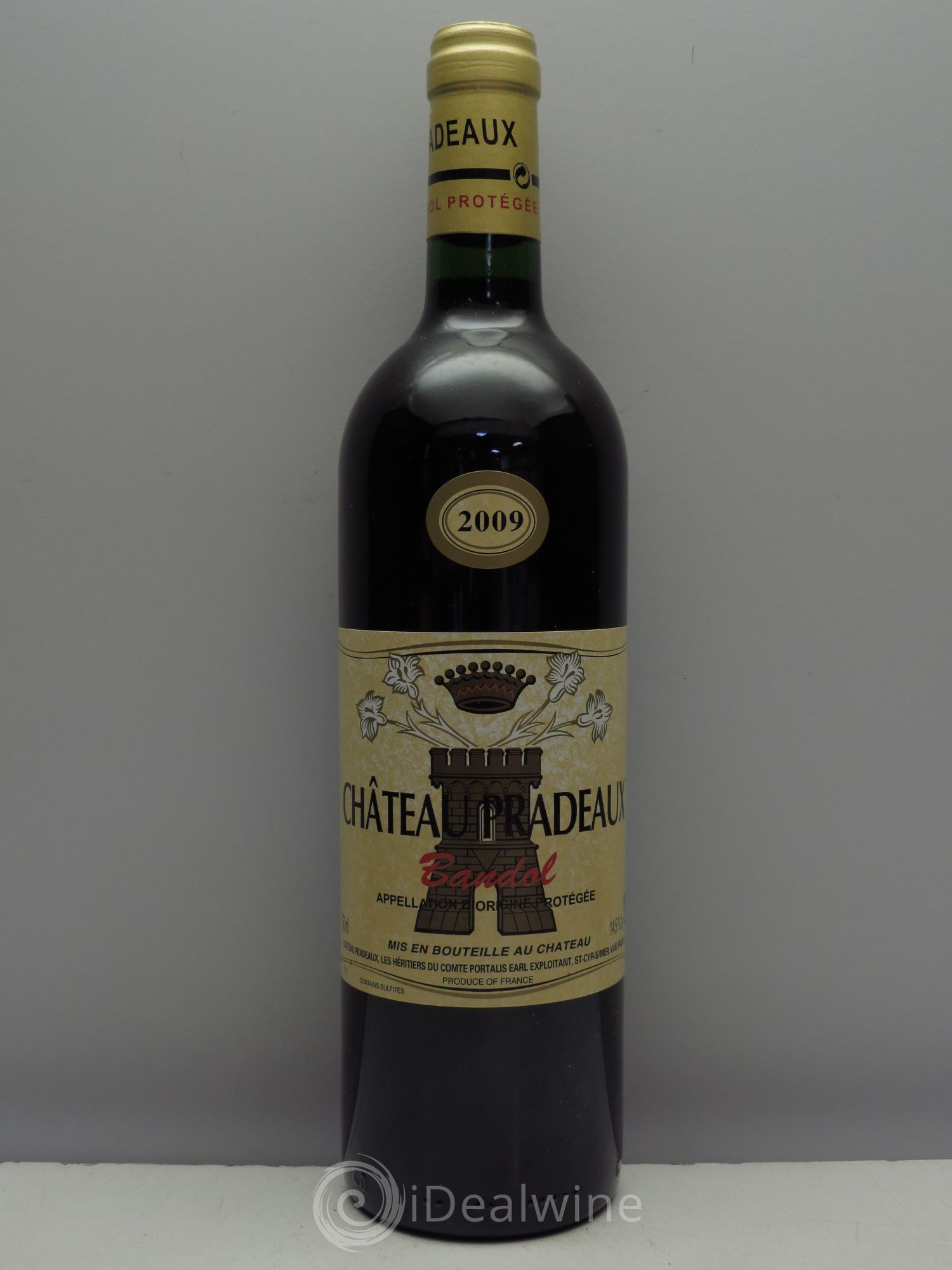Bandol Château Pradeaux Famille Portalis 2009 - Lot de 1 bouteille - 0