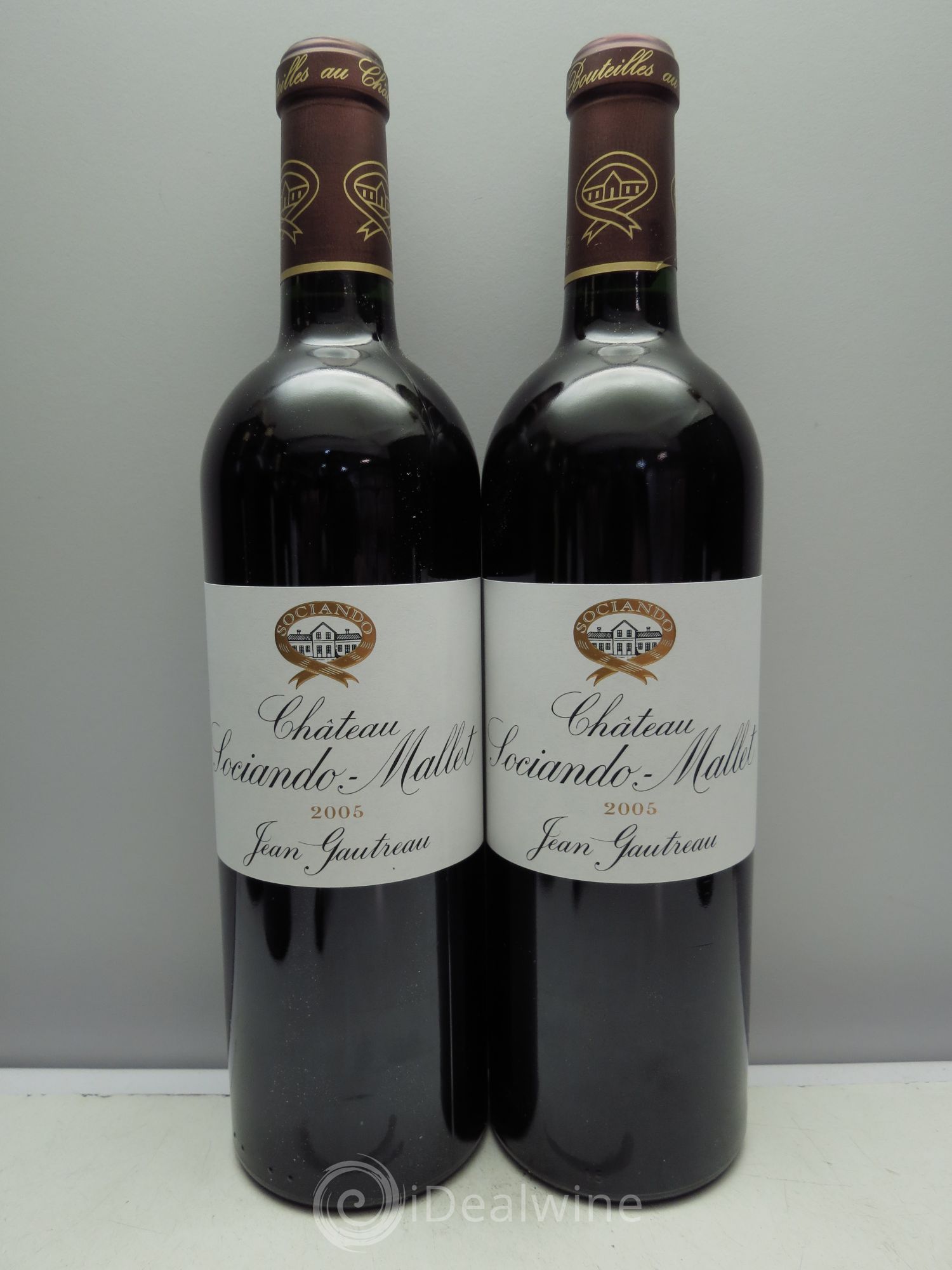 Château Sociando Mallet 2005 - Lot de 2 bouteilles - 0