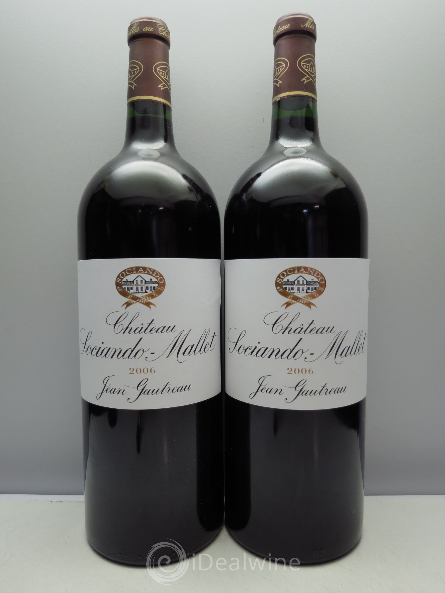Château Sociando Mallet 2006 - Lot de 2 magnums - 0