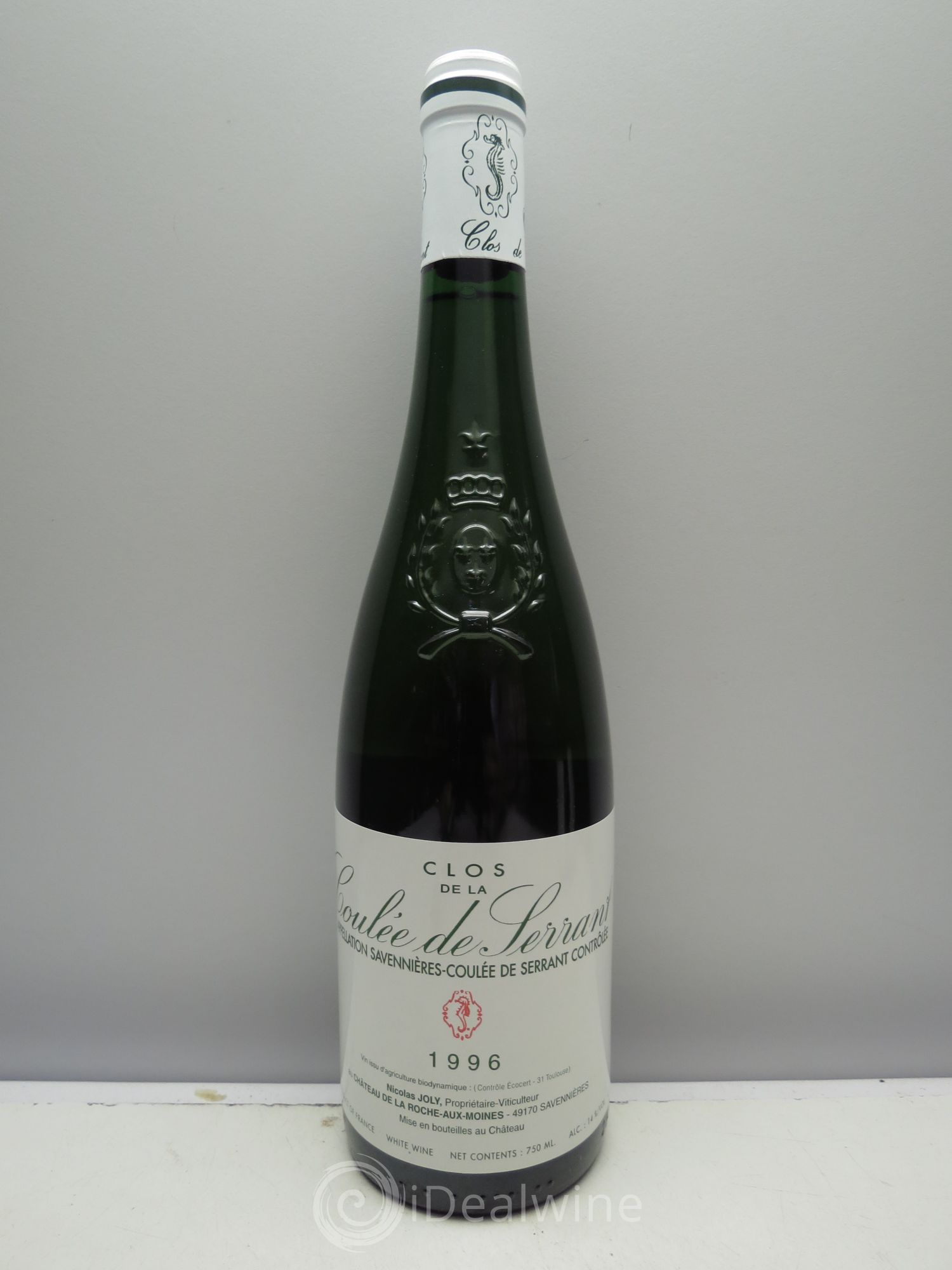 Savennières Clos de la Coulée de Serrant Vignobles de la Coulée de Serrant - Nicolas Joly 1996 - Lot de 1 bouteille - 0