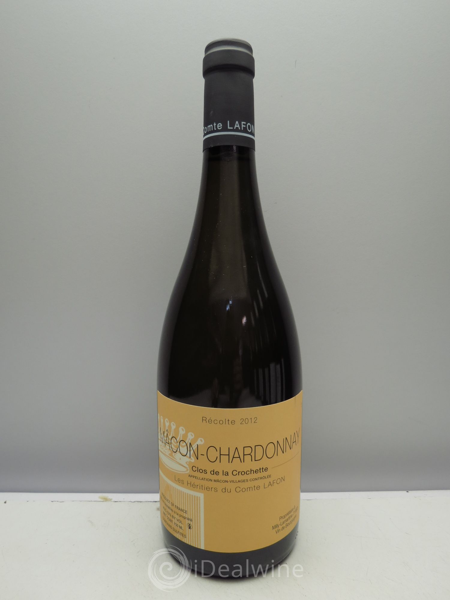 Mâcon Clos de la Crochette Héritiers du Comte Lafon (Domaine des) 2012 - Lot de 1 bouteille - 0