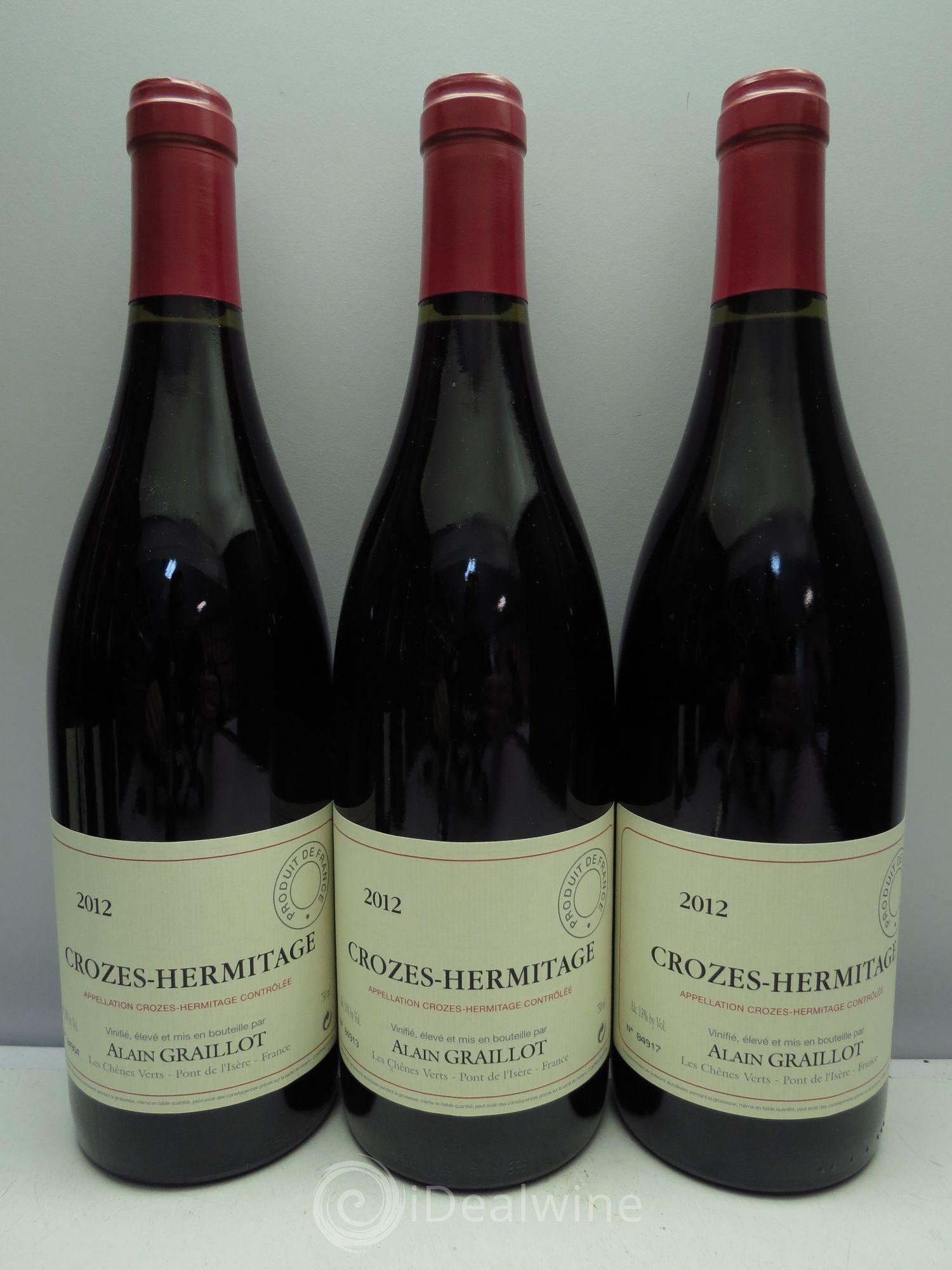 Crozes-Hermitage Domaine Graillot 2012 - Lot de 3 bouteilles - 0