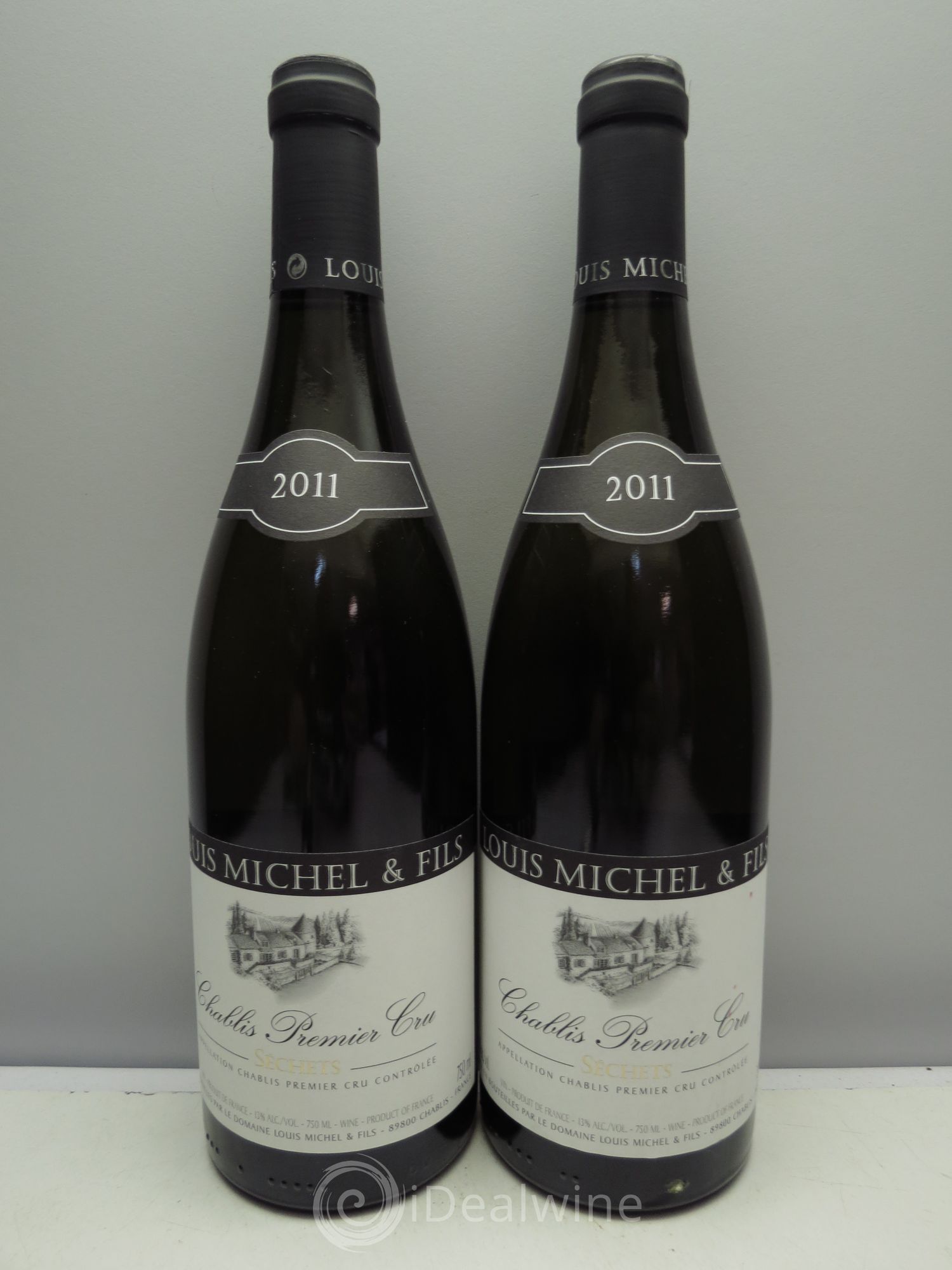 Chablis 1er Cru Séchets Louis Michel et Fils 2011 - Lot de 2 bouteilles - 0