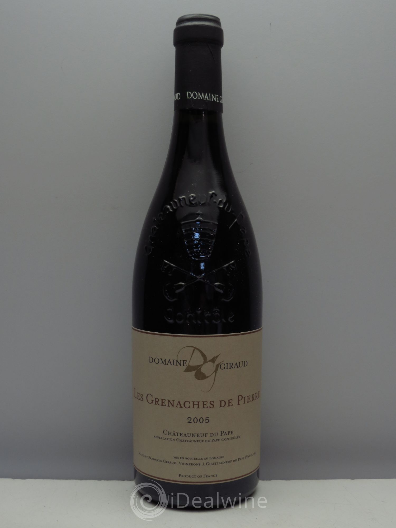 Châteauneuf-du-Pape Les Grenaches De Pierre M. Et F. Giraud 2005 - Posten von 1 Flasche - 0