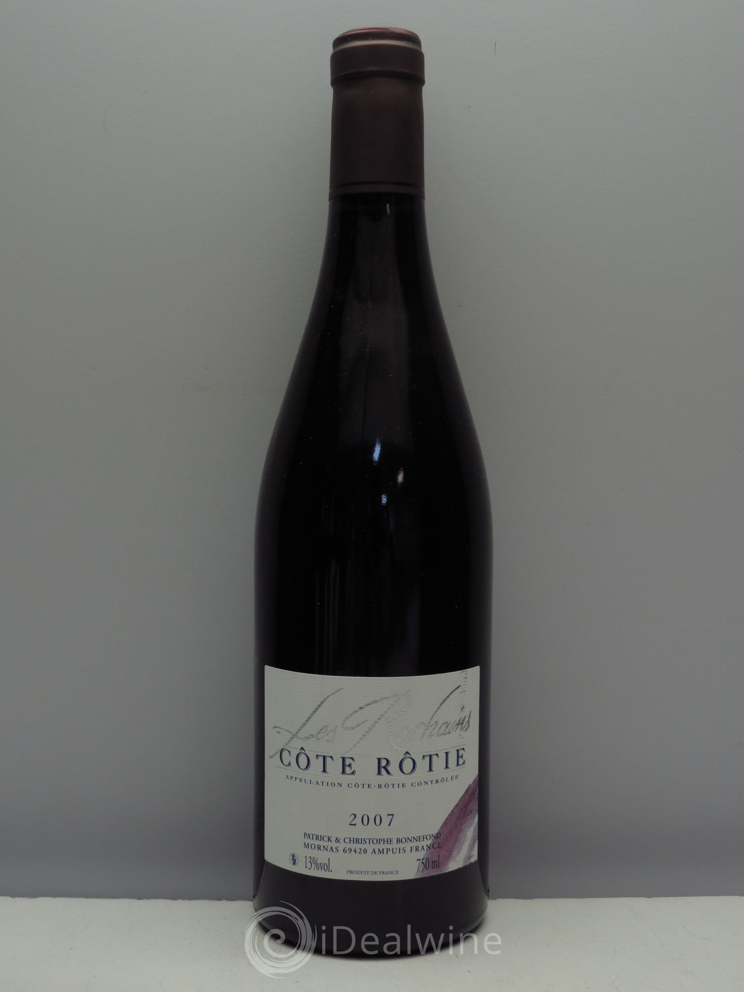 Côte-Rôtie Les Rochains Domaine Bonnefond 2007 - Lot de 1 bouteille - 0