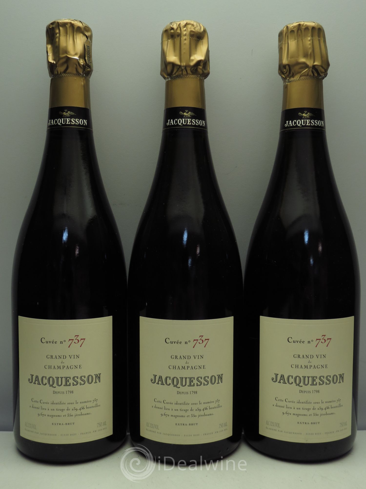 Cuvée 737 Jacquesson - Lot de 3 bouteilles - 0
