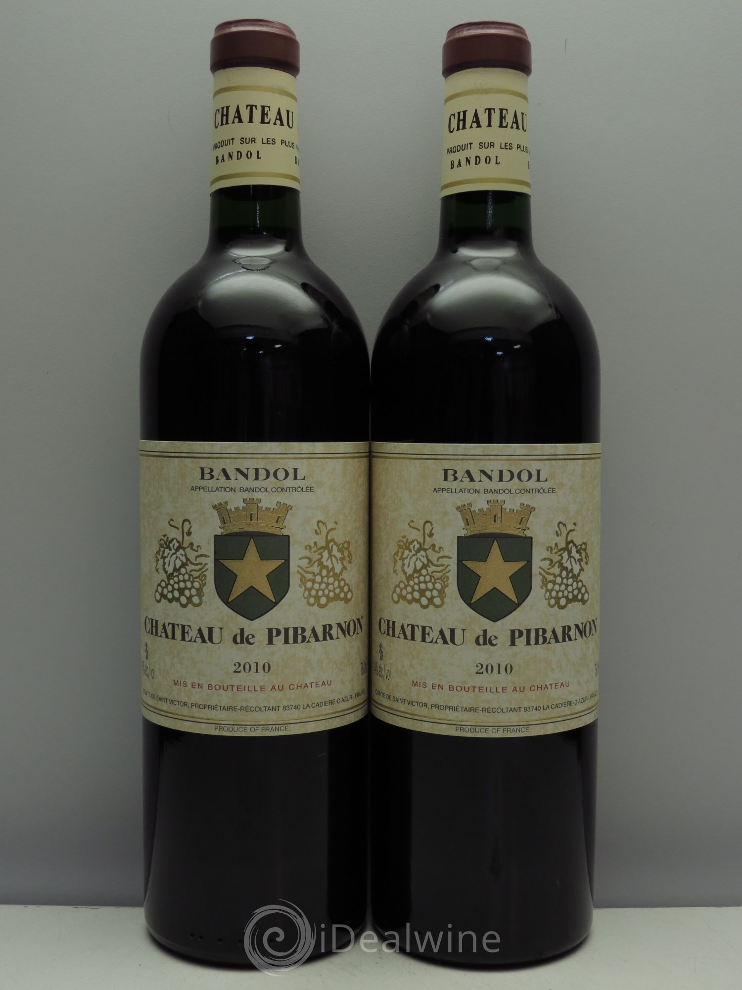 Bandol Château de Pibarnon Comte de Saint-Victor 2010 - Lot de 2 bouteilles - 0