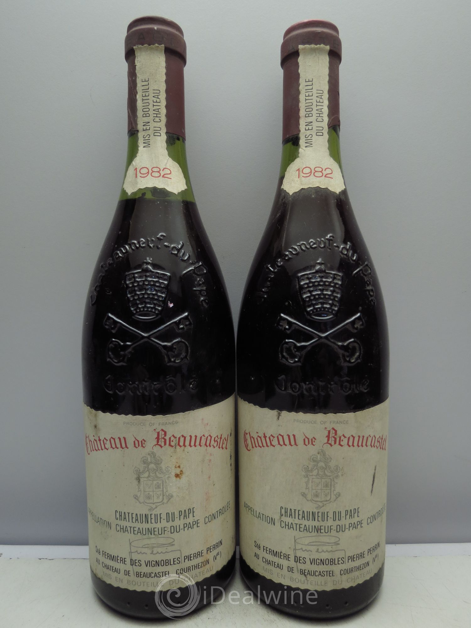 Châteauneuf-du-Pape Château de Beaucastel Famille Perrin 1982 - Lot de 2 bouteilles - 0