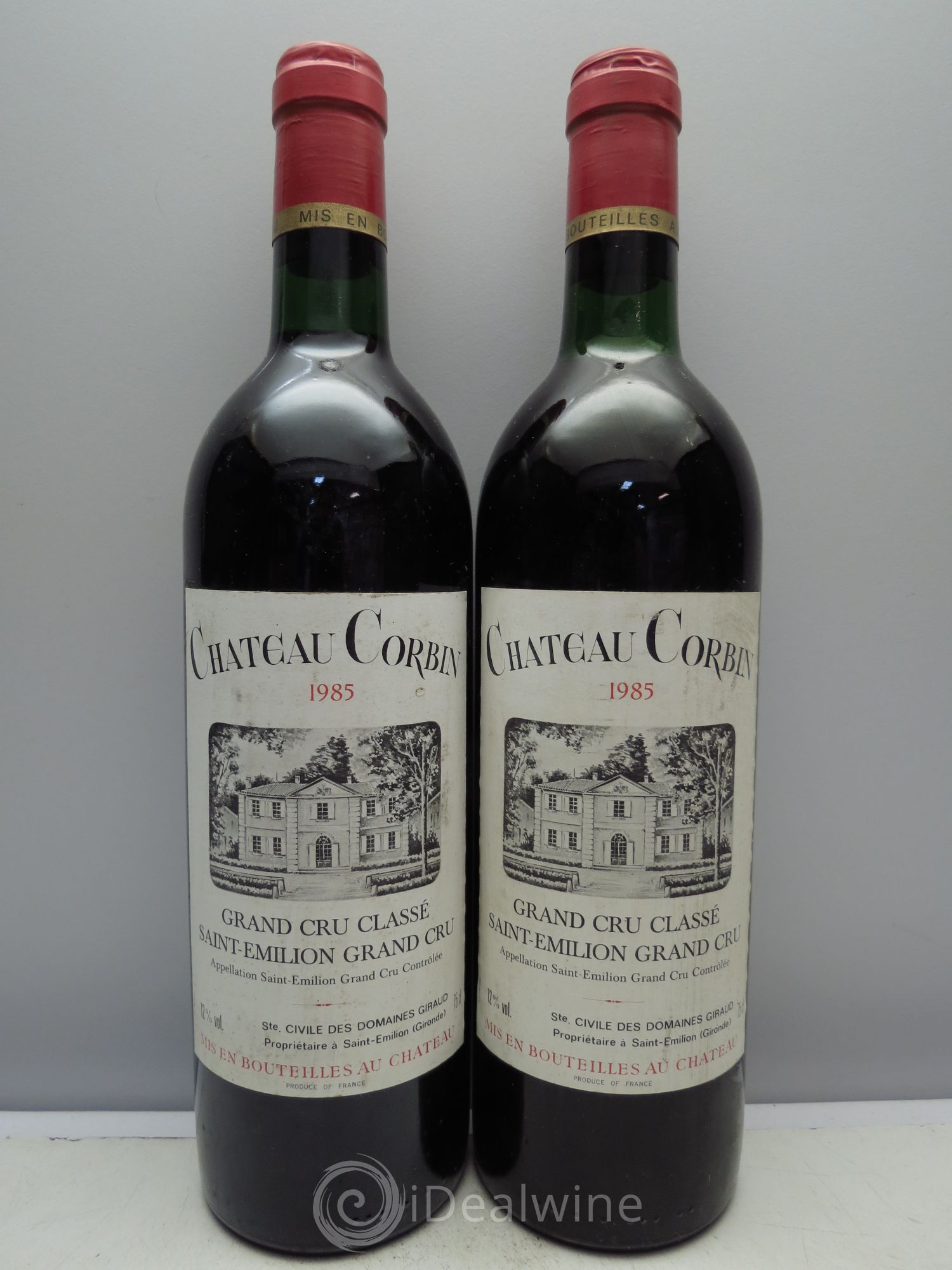 Château Corbin Grand Cru Classé 1985 - Lot de 2 bouteilles - 0