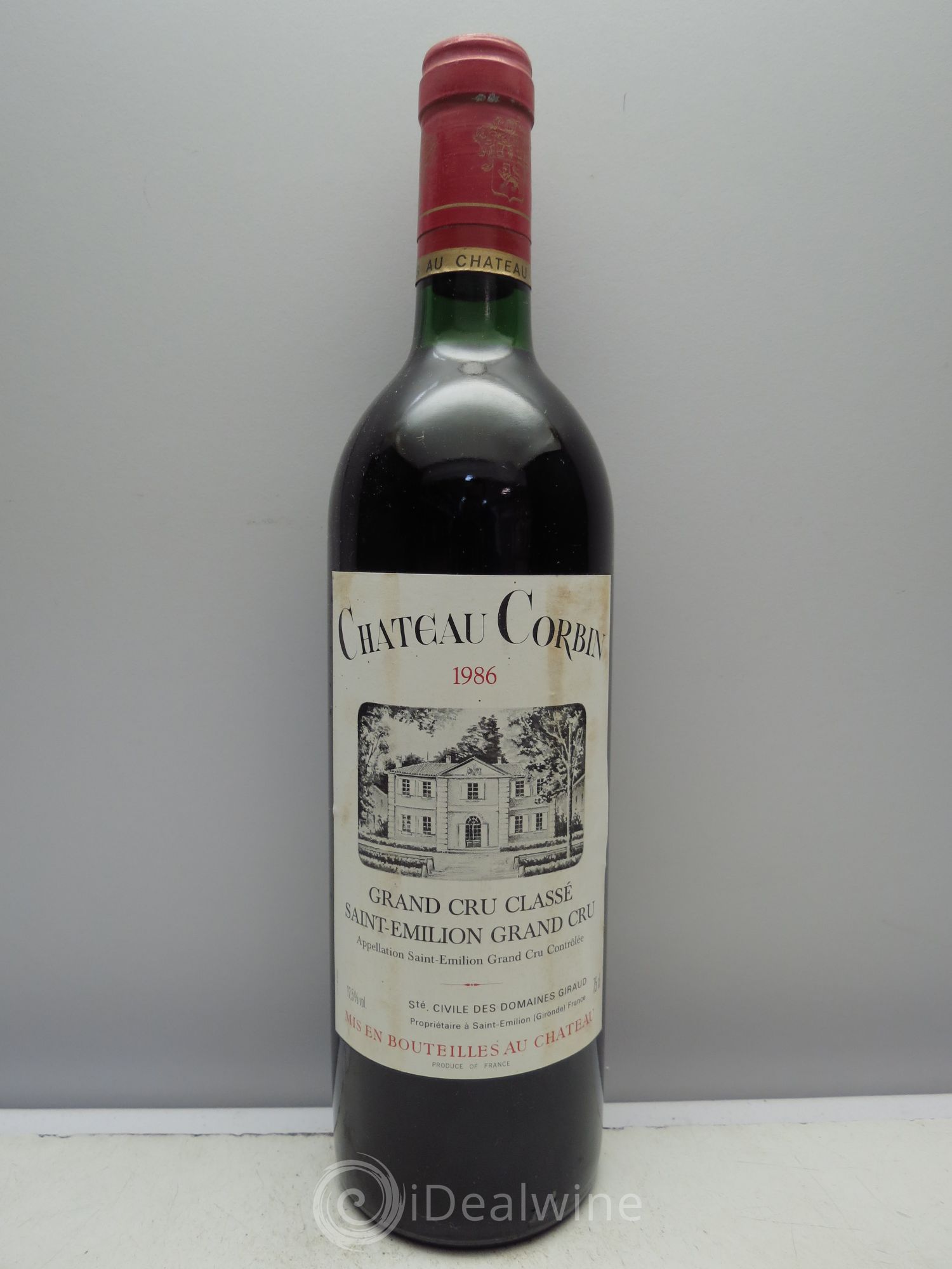 Château Corbin Grand Cru Classé 1986 - Lot de 12 bouteilles - 0