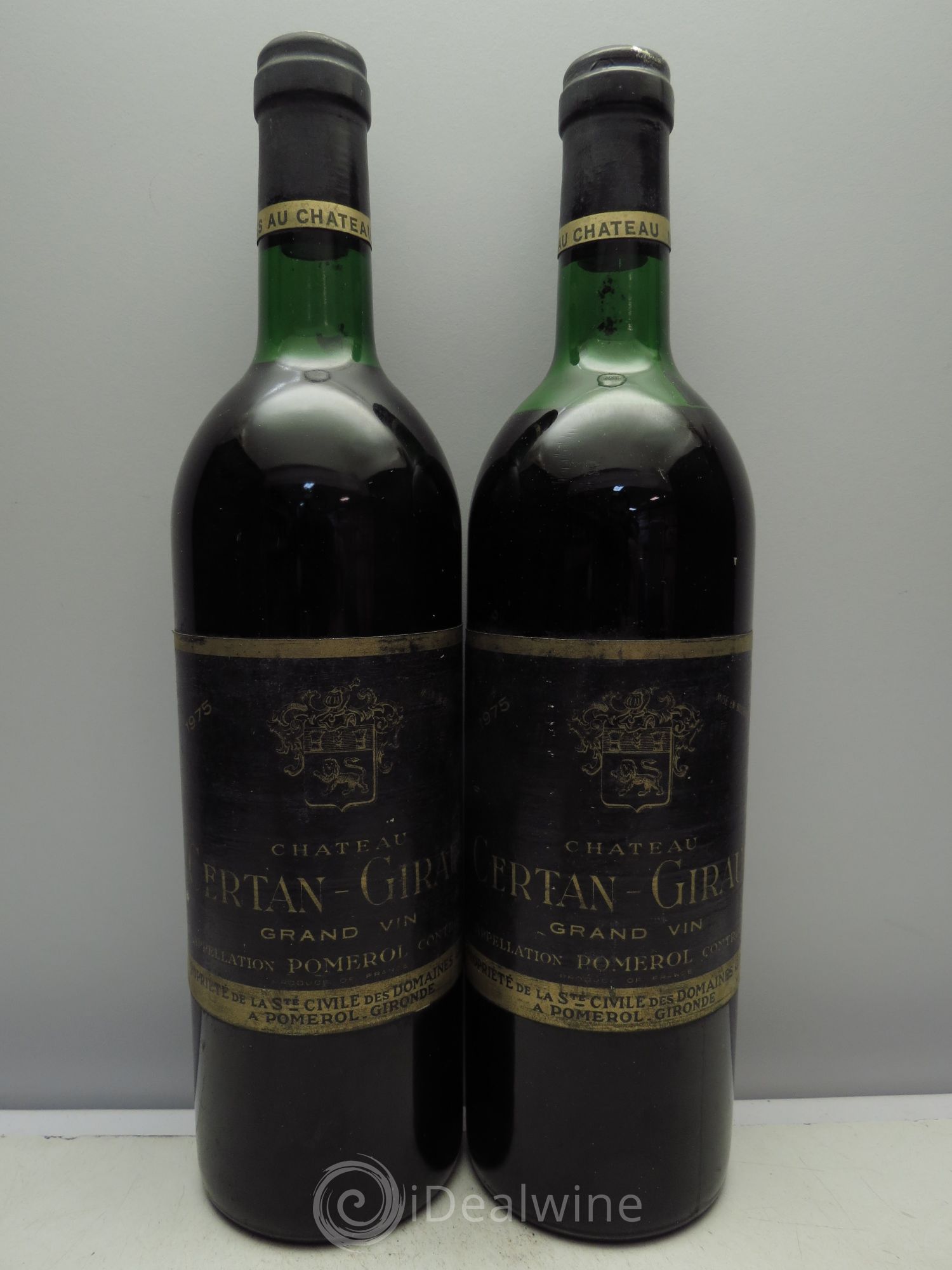 Château Certan Giraud 1975 - Lot de 2 bouteilles - 0