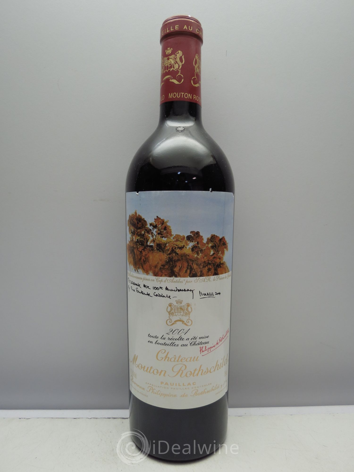 Château Mouton Rothschild 1er Grand Cru Classé 2004 - Lot de 1 bouteille - 0