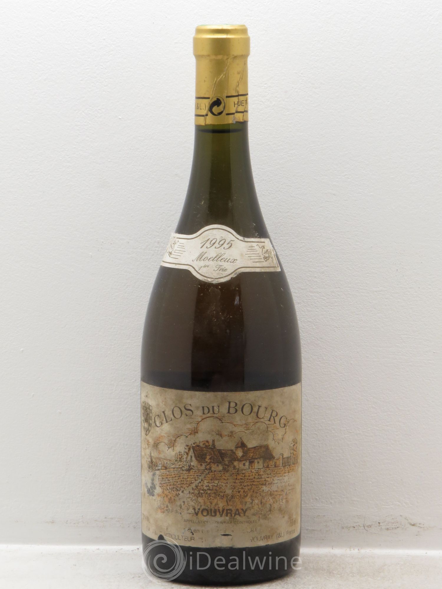 Vouvray Clos du Bourg Moelleux 1ère trie Domaine Huet 1995 - Lot de 1 bouteille - 0