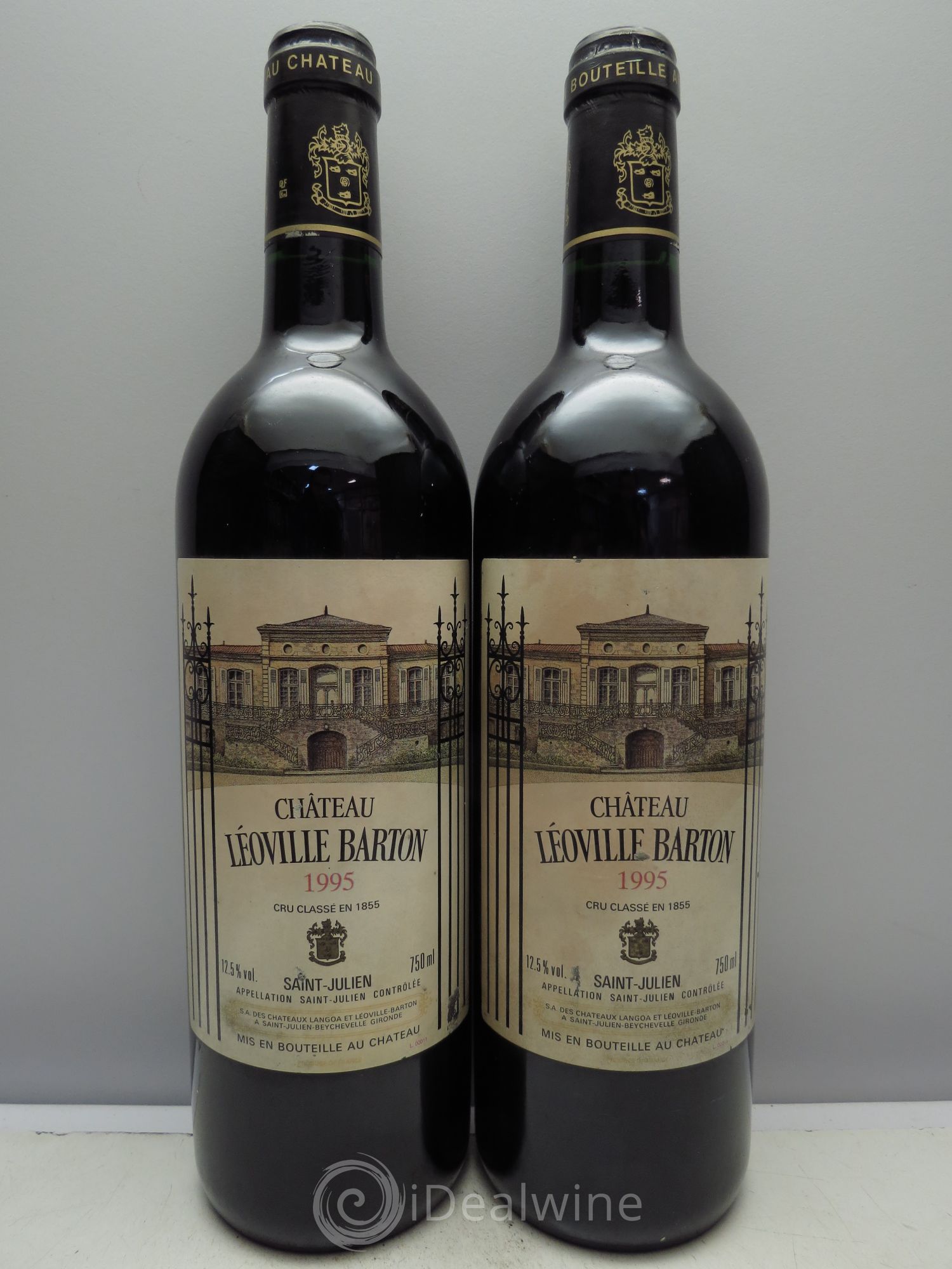 Château Léoville Barton 2ème Grand Cru Classé 1995 - Lot de 2 bouteilles - 0