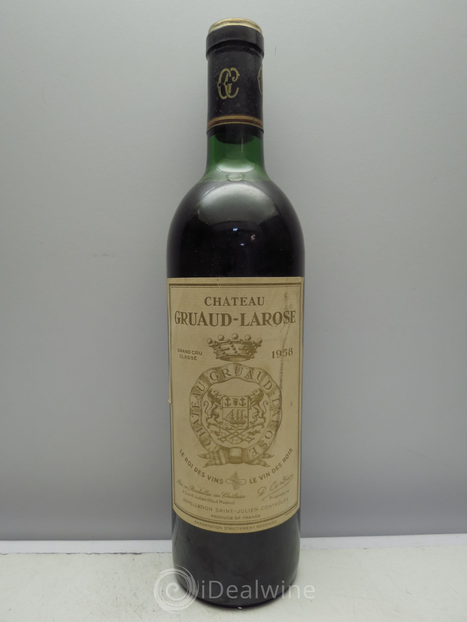 Château Gruaud Larose 2ème Grand Cru Classé 1958 - Lot de 1 bouteille - 0