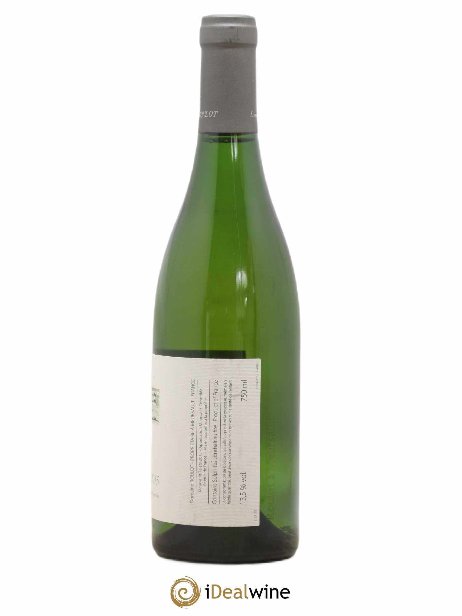 Meursault Les Tillets Roulot (Domaine) 2015 - Lot de 1 bouteille - 1
