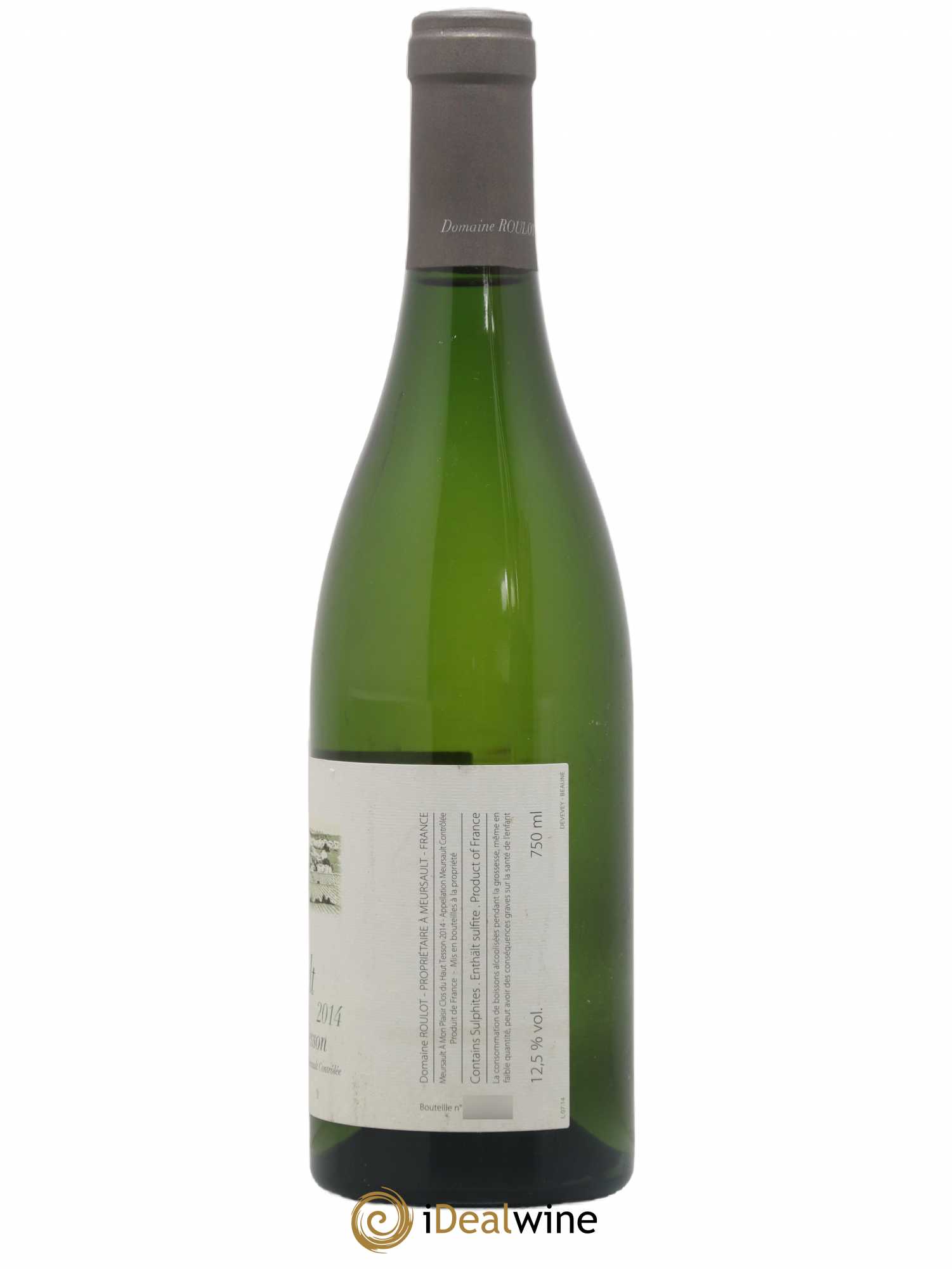 Meursault A mon plaisir Clos du Haut Tesson Roulot (Domaine) 2014 - Lot de 1 bouteille - 1