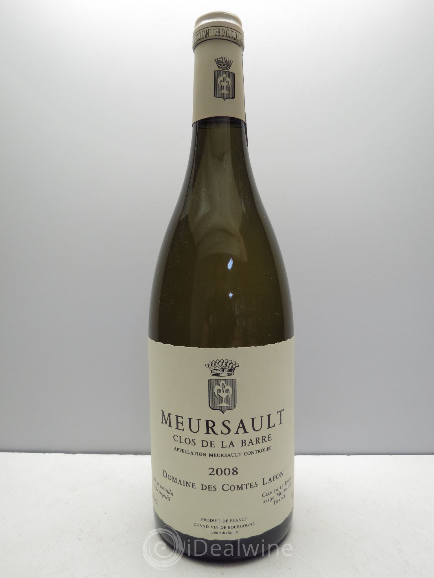 Meursault Clos de la Barre Comtes Lafon (Domaine des) 2008 - Lot de 1 bouteille - 0