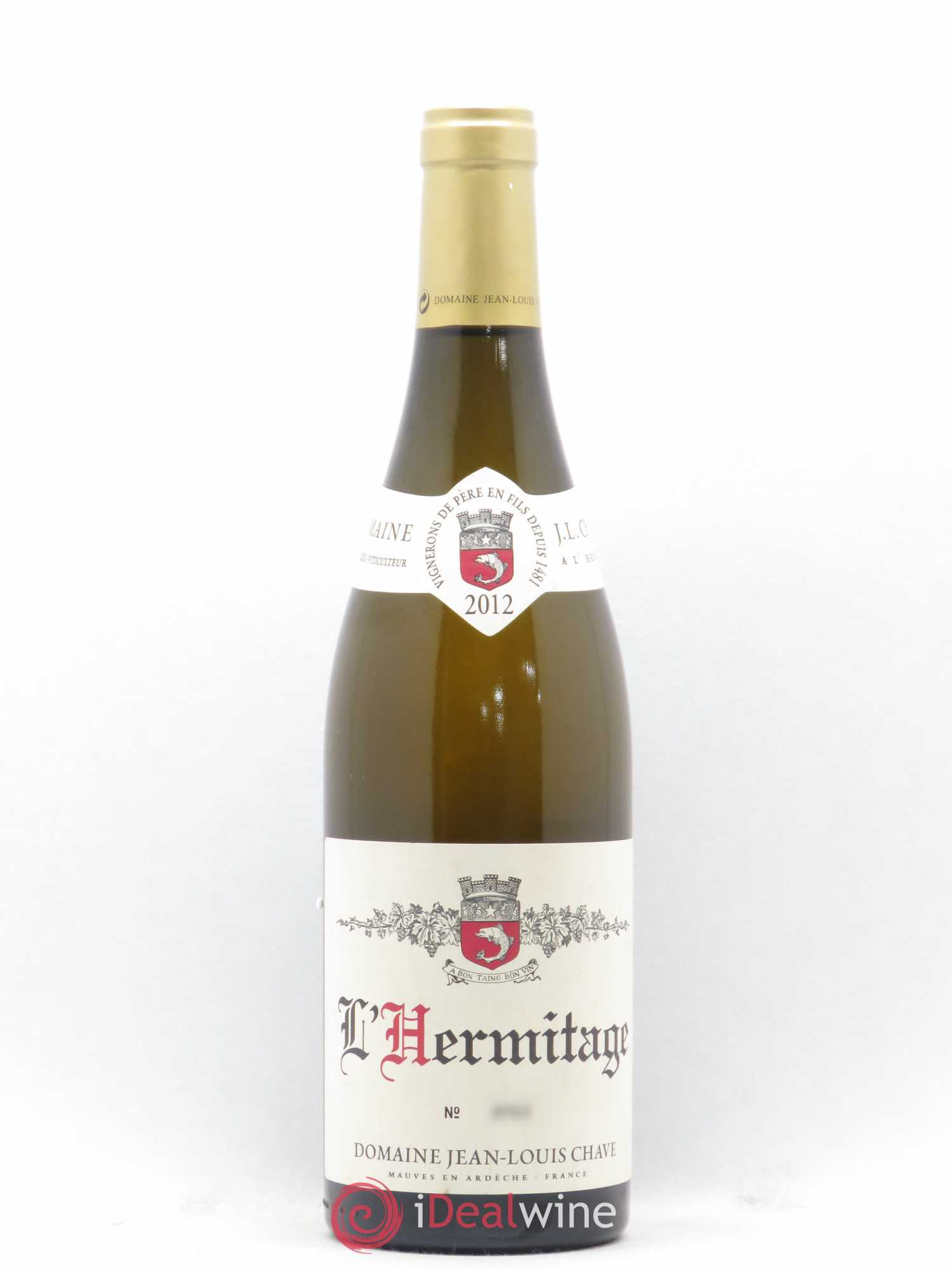 Hermitage Jean-Louis Chave 2012 - Lot de 1 bouteille - 0