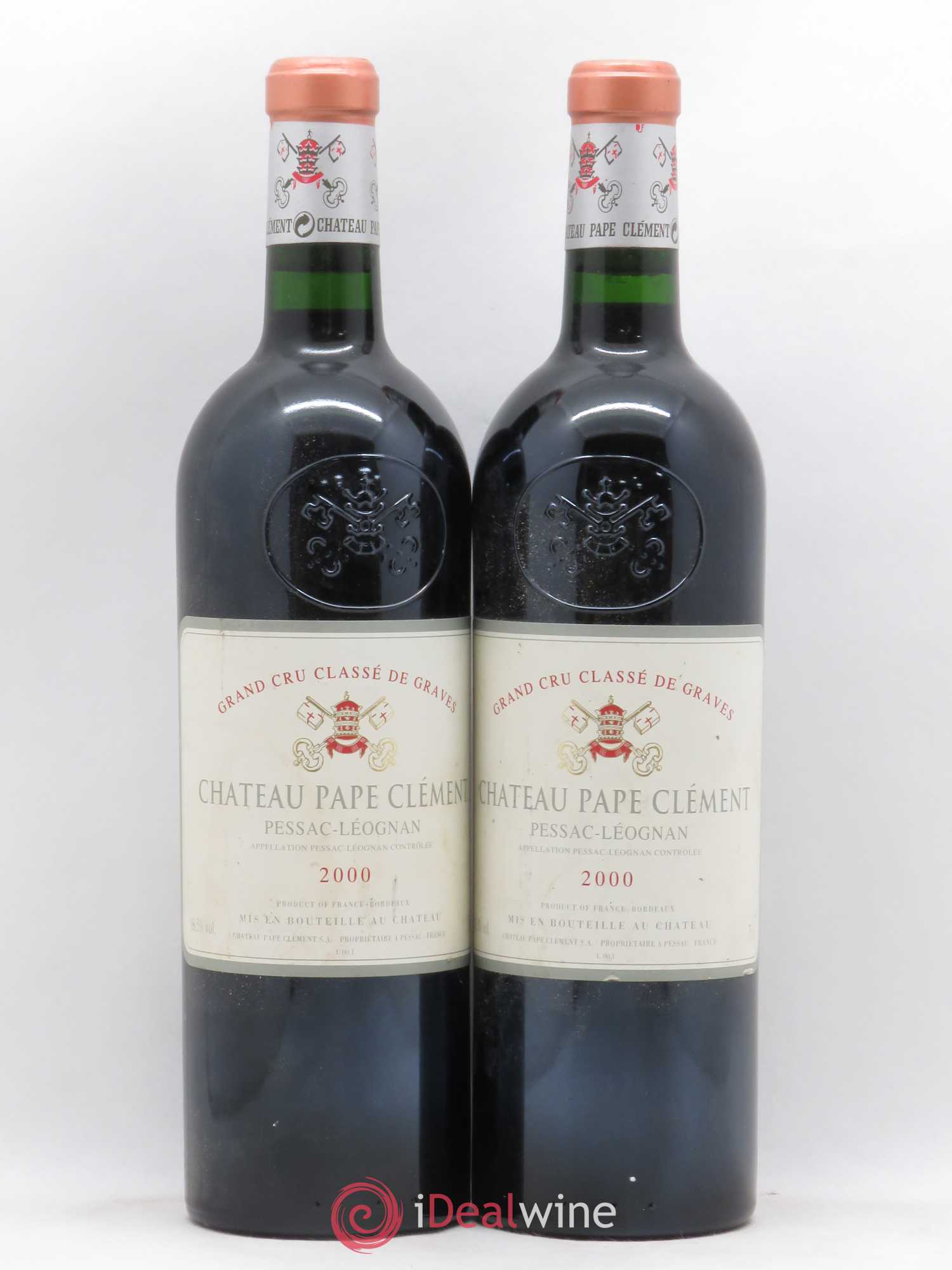 Château Pape Clément Cru Classé de Graves 2000 - Lot de 2 bouteilles - 0