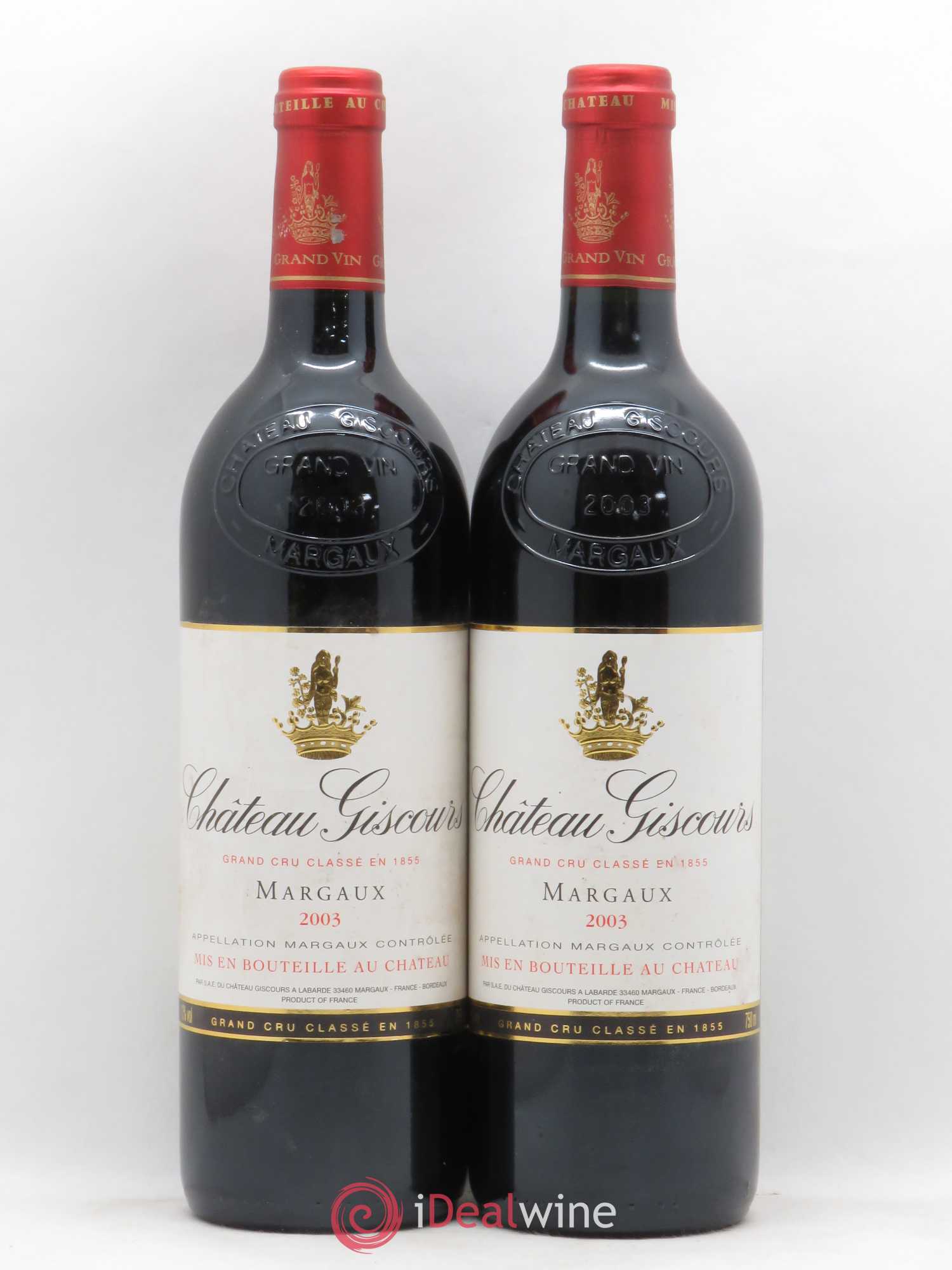 Château Giscours 3ème Grand Cru Classé 2003 - Lot de 2 bouteilles - 0