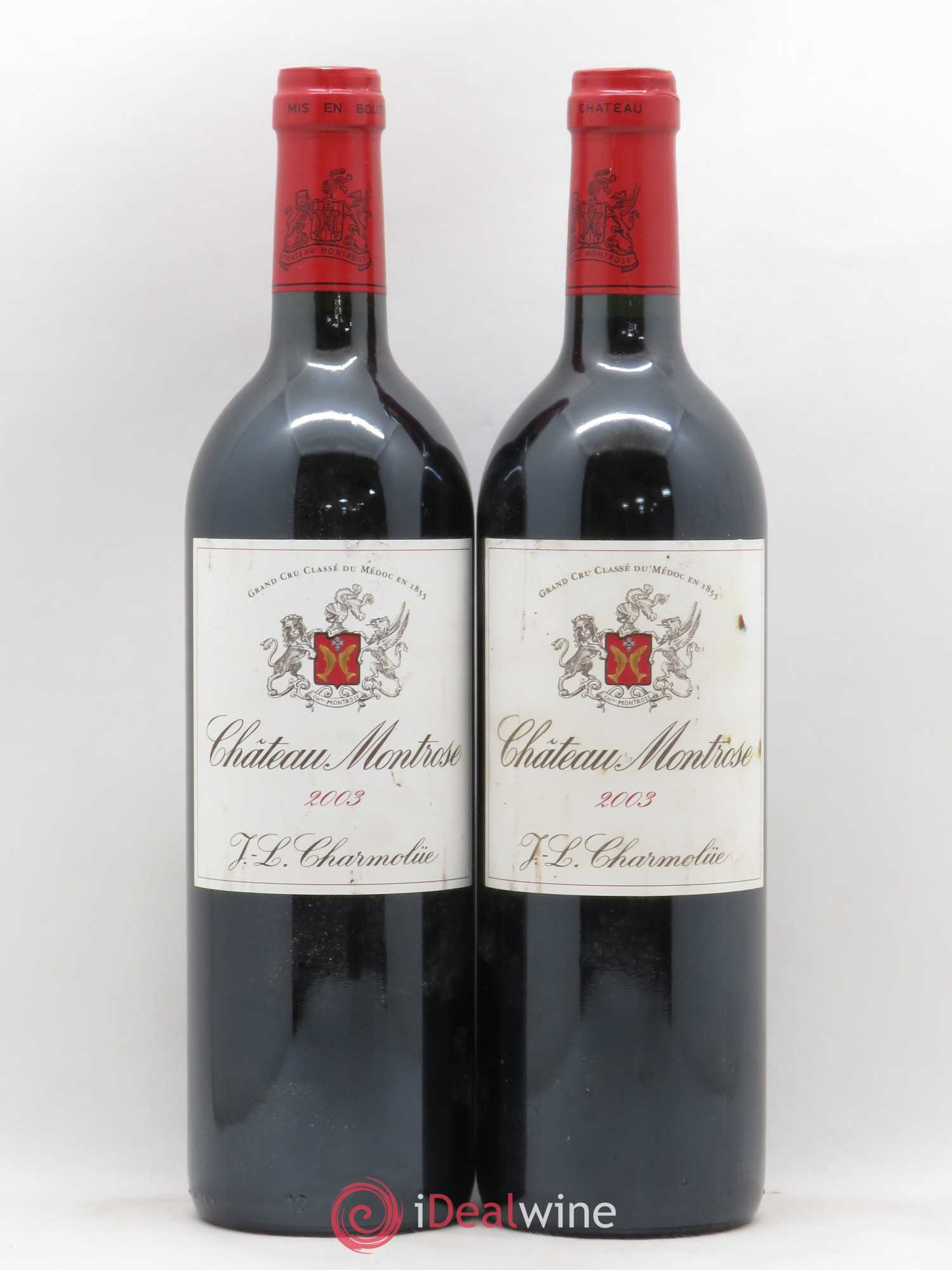Château Montrose 2ème Grand Cru Classé 2003 - Lot de 2 bouteilles - 0