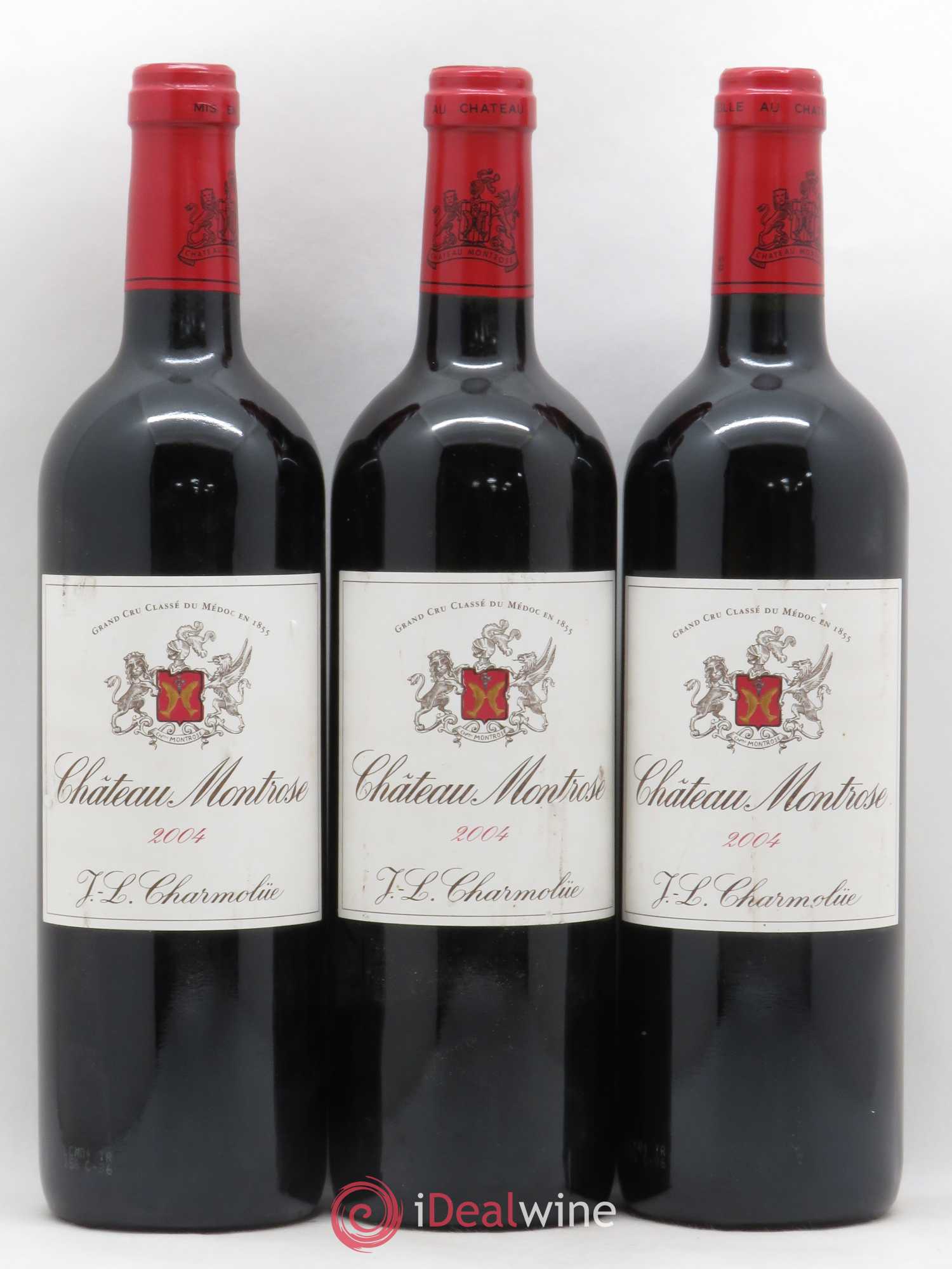Château Montrose 2ème Grand Cru Classé 2004 - Lot de 3 bouteilles - 0