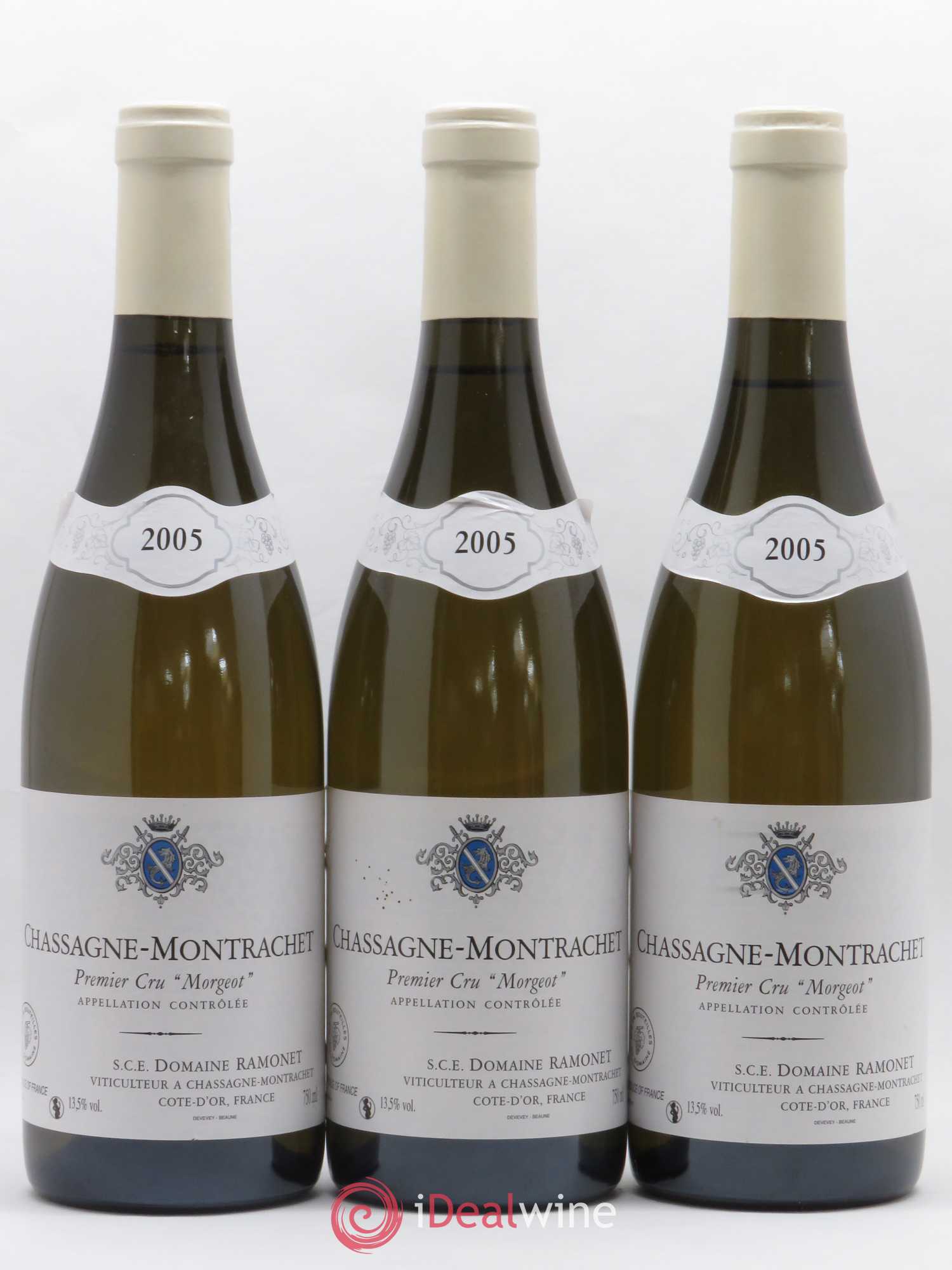 Chassagne-Montrachet 1er Cru Morgeot Ramonet (Domaine) 2005 - Lot de 3 bouteilles - 0