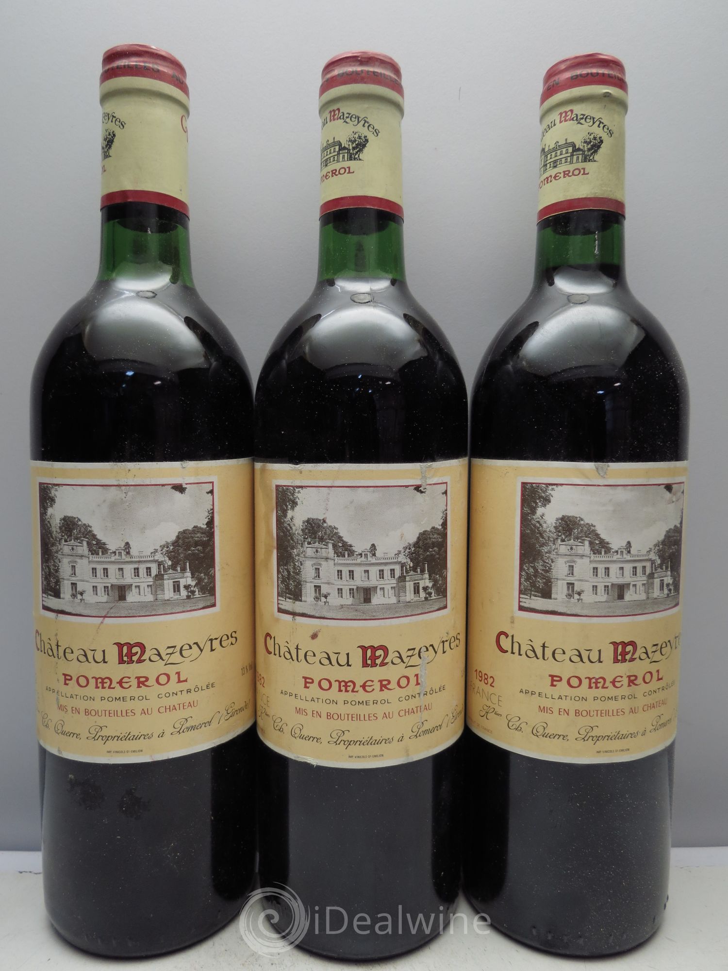 Château Mazeyres 1982 - Lot de 3 bouteilles - 0