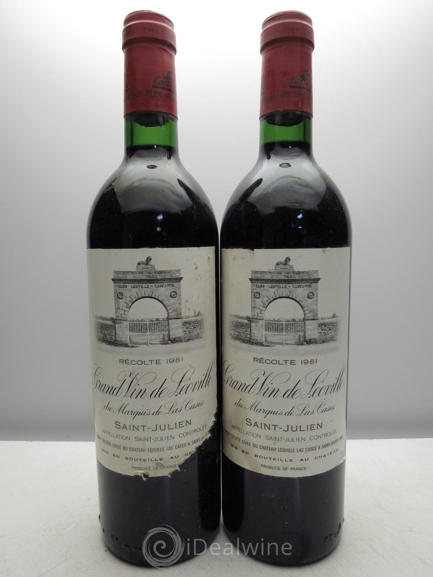 Château Léoville Las Cases 2ème Grand Cru Classé 1981 - Lot de 2 bouteilles - 0