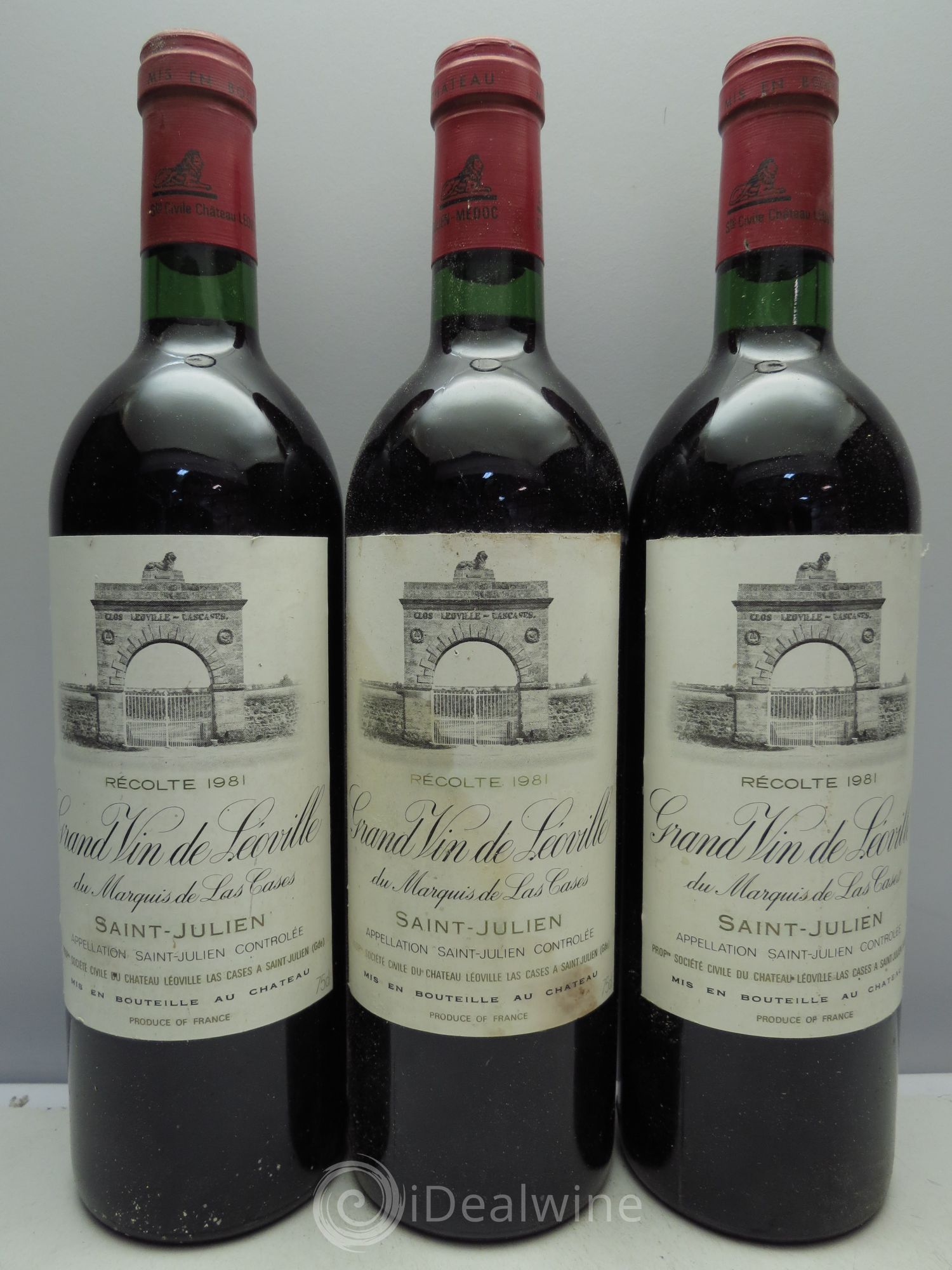 Château Léoville Las Cases 2ème Grand Cru Classé 1981 - Lot de 3 bouteilles - 0