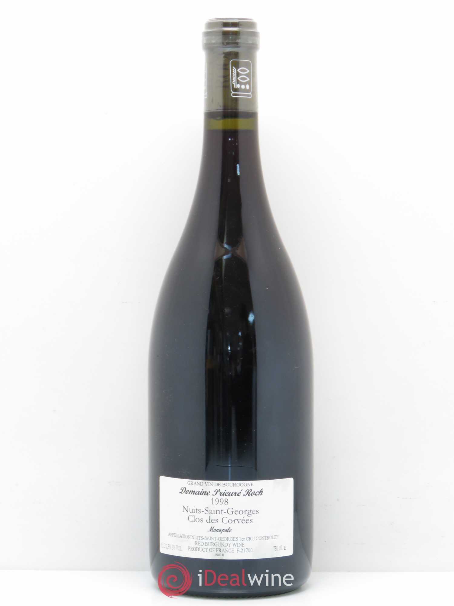 Nuits-Saint-Georges 1er Cru Le Clos des Corvées Prieuré Roch 1998 - Lot de 1 bouteille - 1