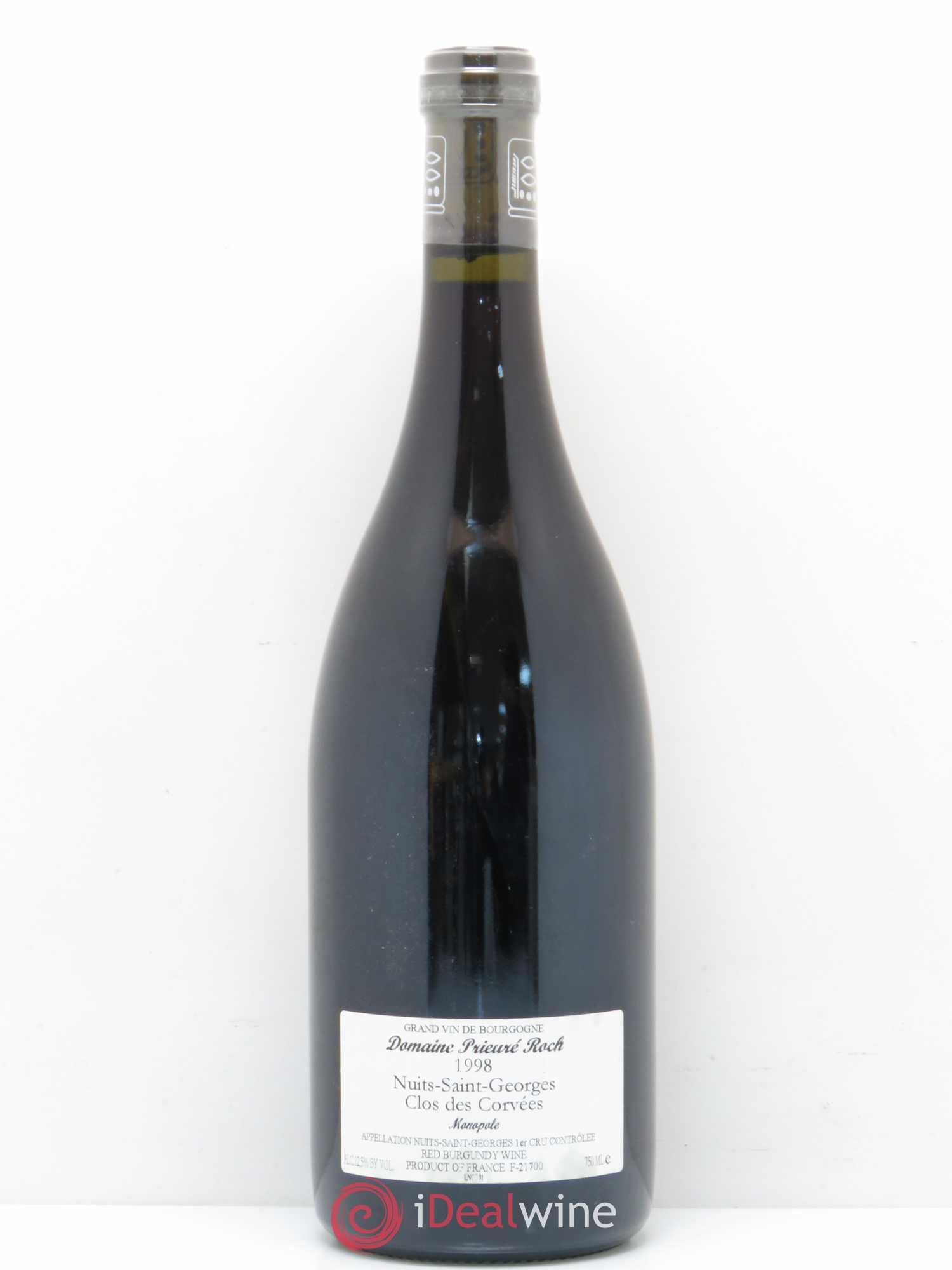 Nuits-Saint-Georges 1er Cru Le Clos des Corvées Prieuré Roch 1998 - Lot de 1 bouteille - 1