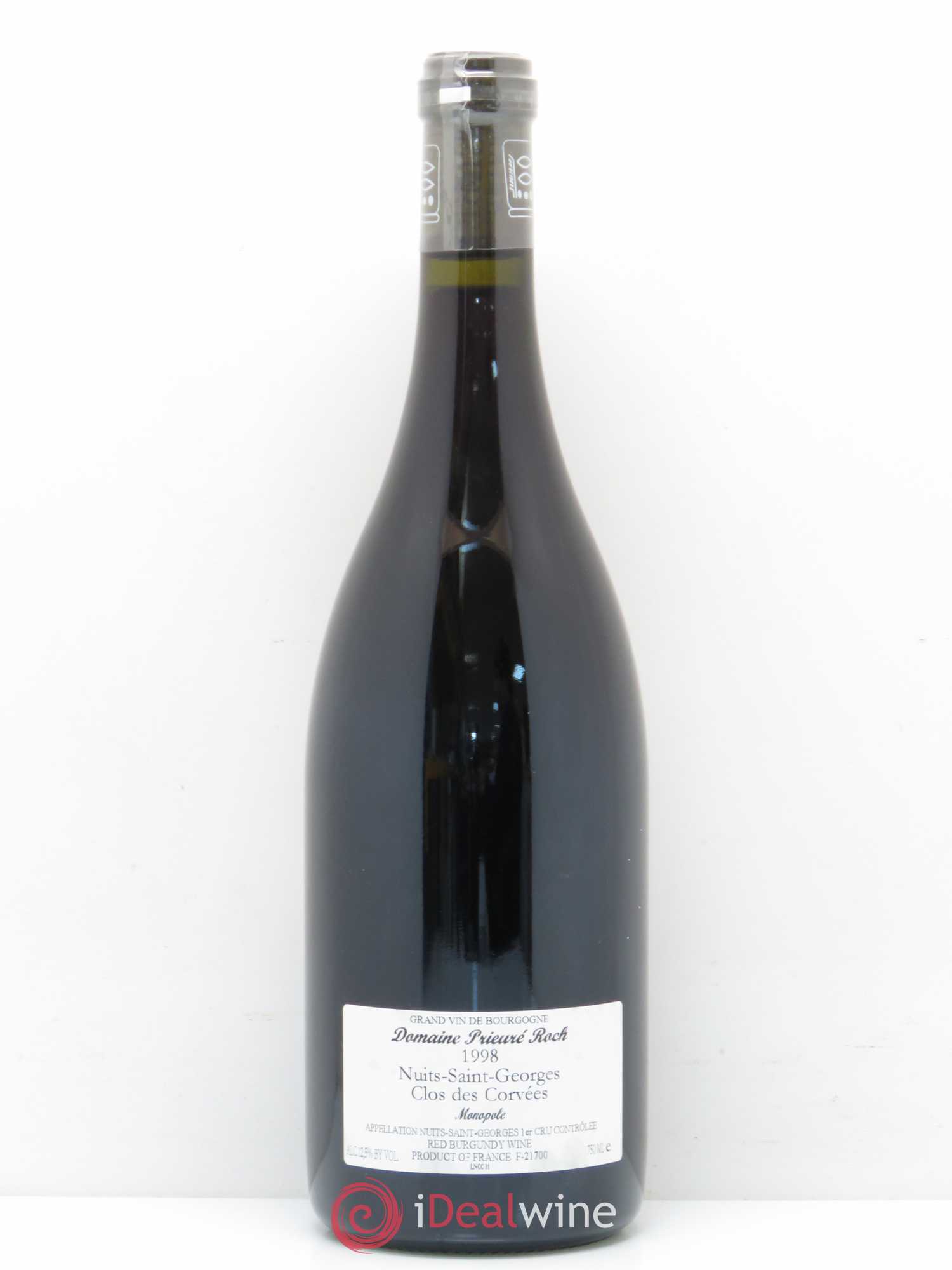 Nuits-Saint-Georges 1er Cru Le Clos des Corvées Prieuré Roch 1998 - Lot de 1 bouteille - 1