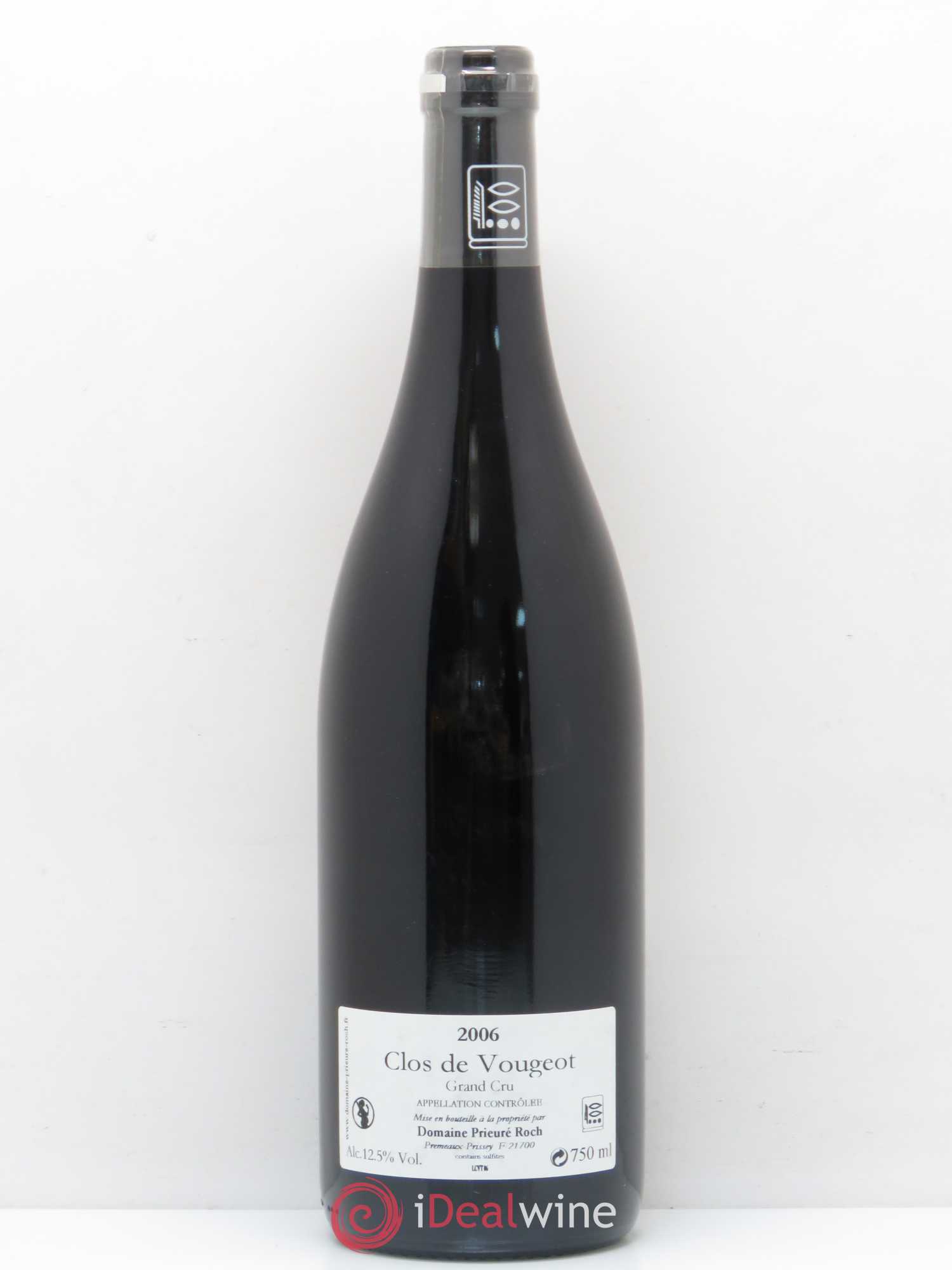 Clos de Vougeot Grand Cru Prieuré Roch 2006 - Lot de 1 bouteille - 1