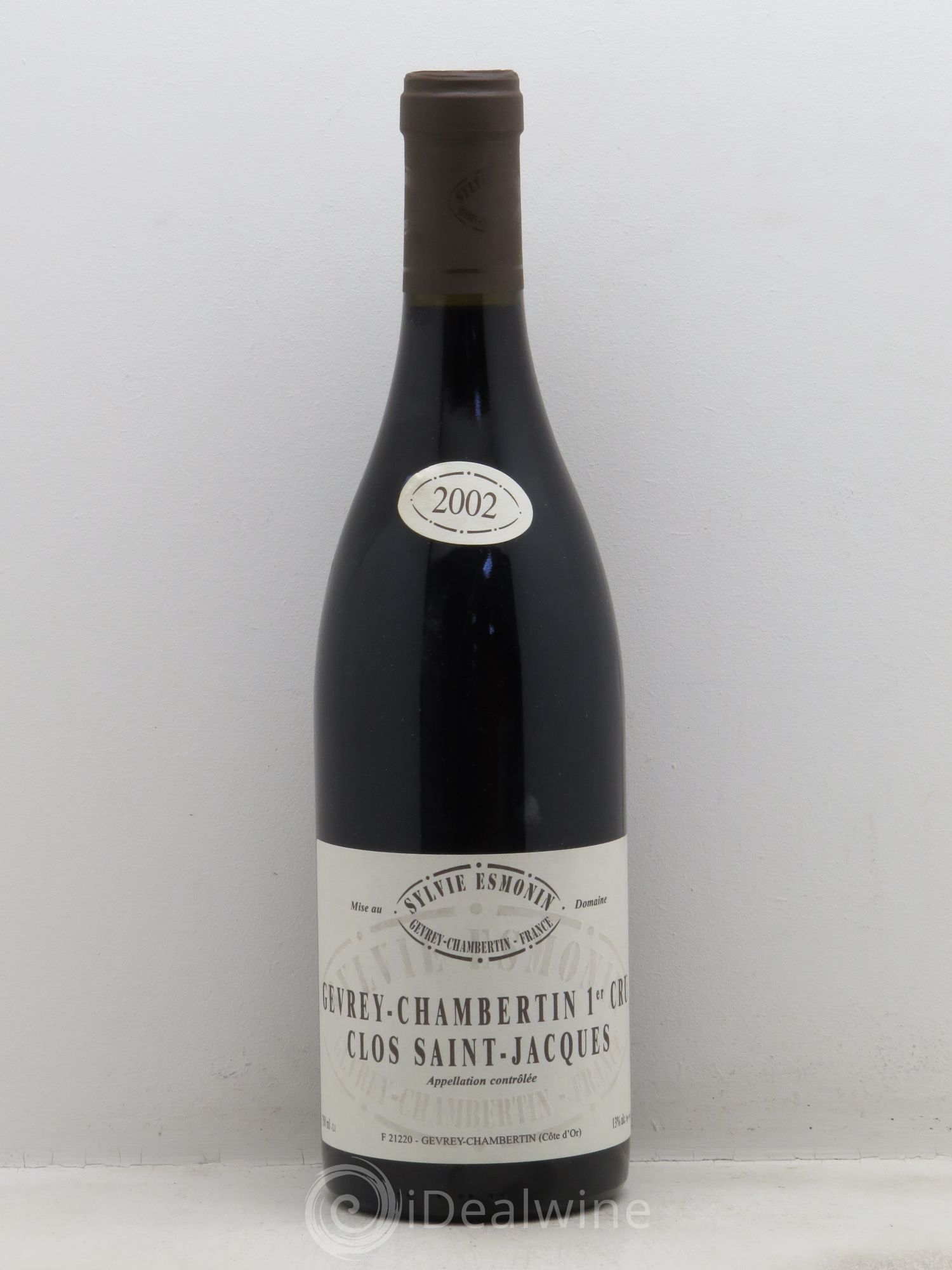 Gevrey-Chambertin 1er Cru Clos Saint Jacques Sylvie Esmonin 2002 - Lot de 1 bouteille - 0