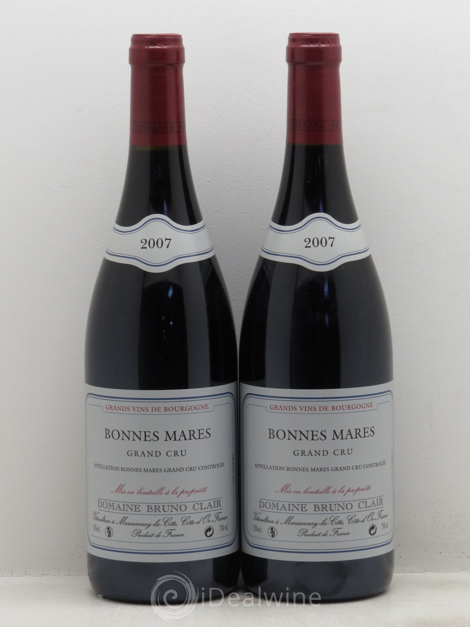 Bonnes-Mares Grand Cru Bruno Clair (Domaine) 2007 - Lot de 2 bouteilles - 0