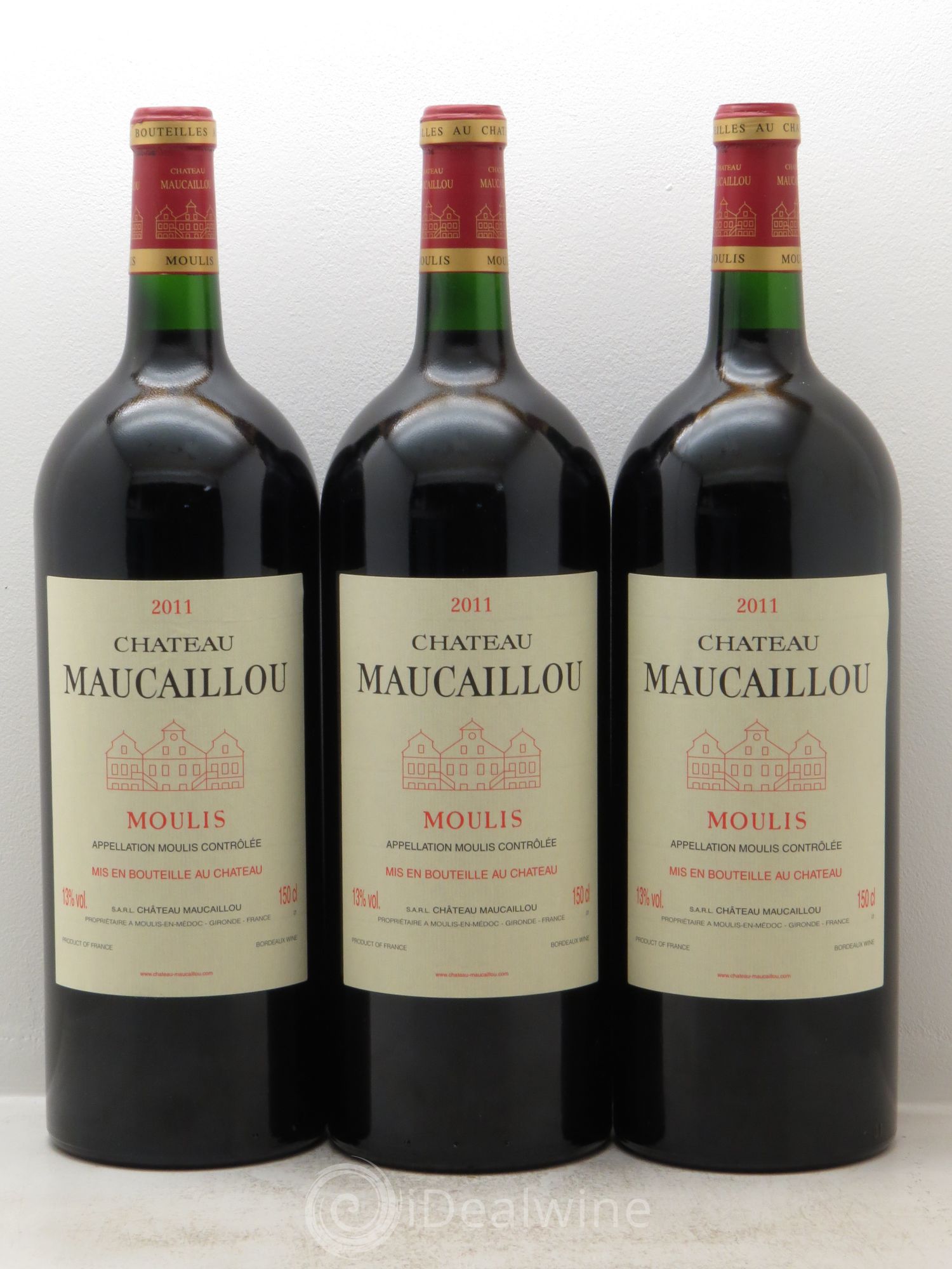 Château Maucaillou 2011 - Posten von 3 Magnum - 0