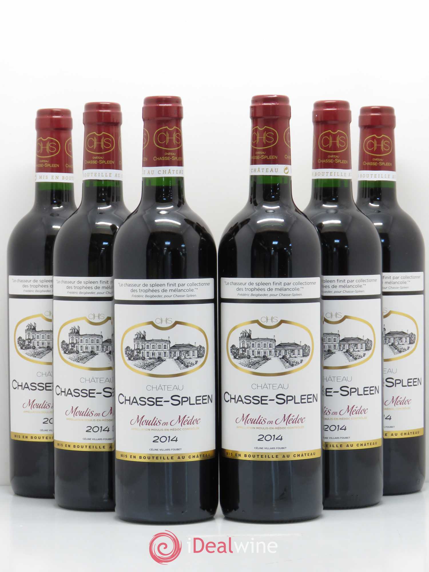 Château Chasse Spleen 2014 - Lot de 6 bouteilles - 0