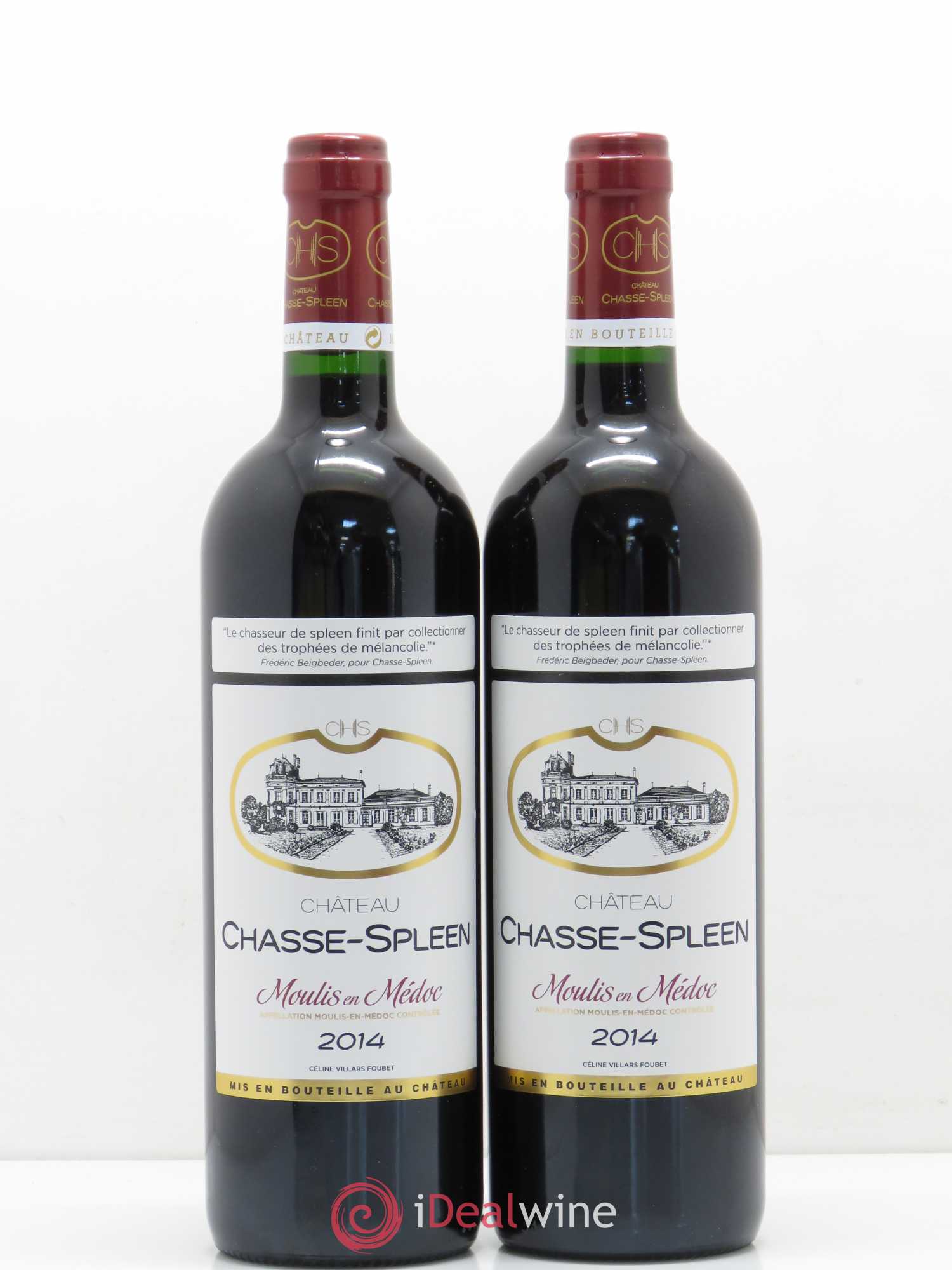 Château Chasse Spleen 2014 - Lot de 2 bouteilles - 0