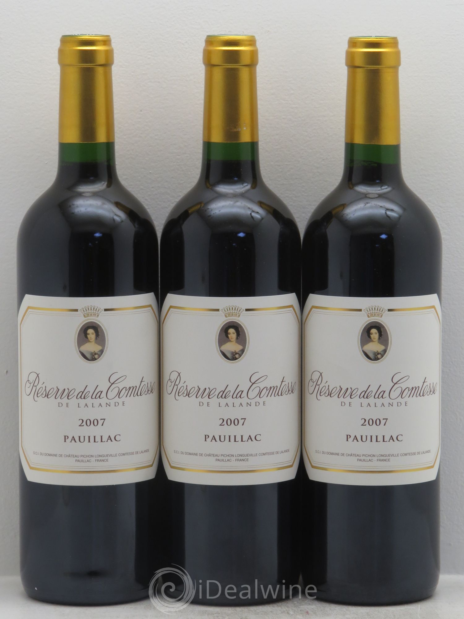 Réserve de la Comtesse Second Vin 2007 - Lot de 3 bouteilles - 0