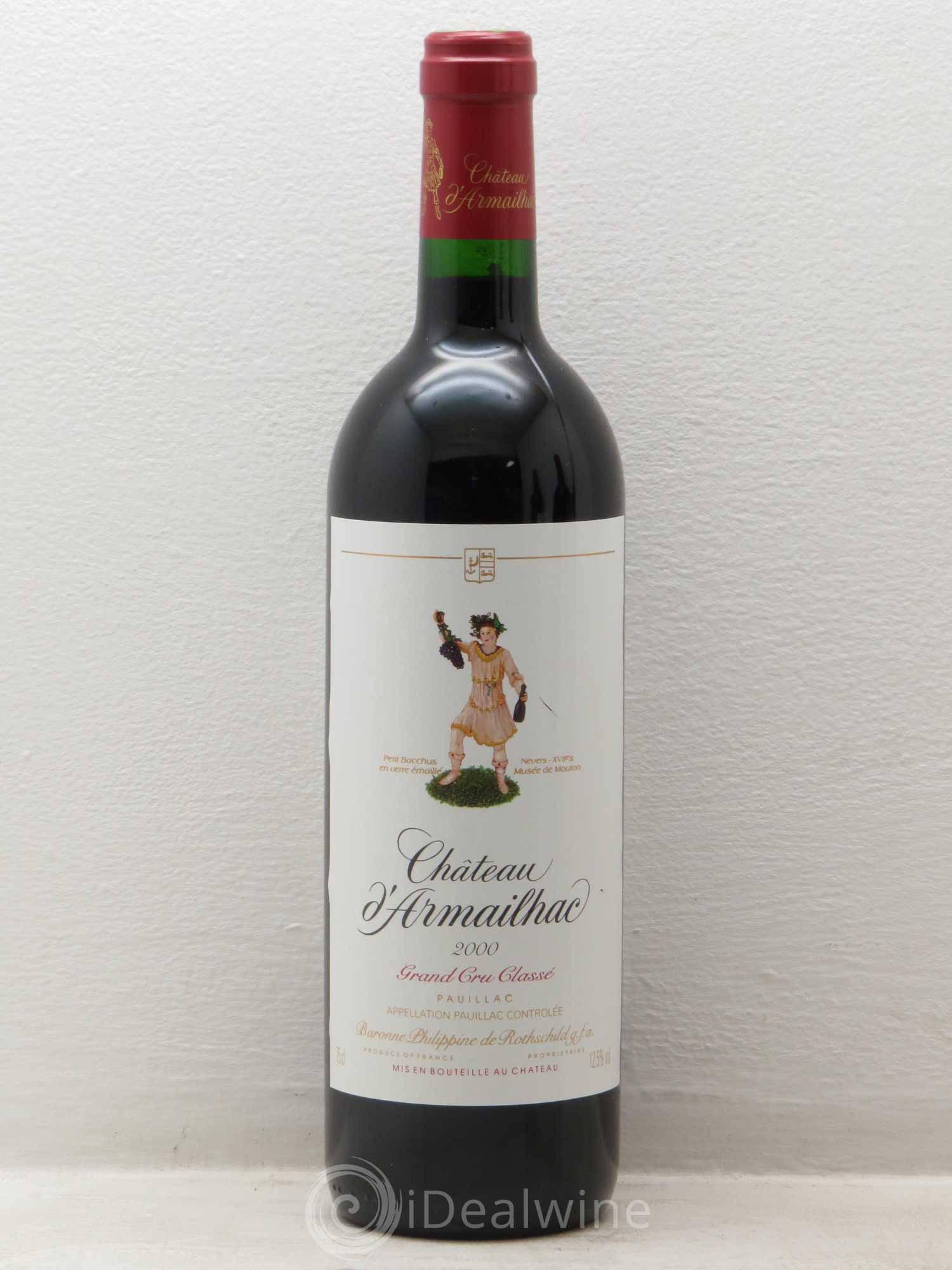Château d' Armailhac - Mouton Baron(ne) Philippe 5ème Grand Cru Classé 2000 - Lot de 6 bouteilles - 0