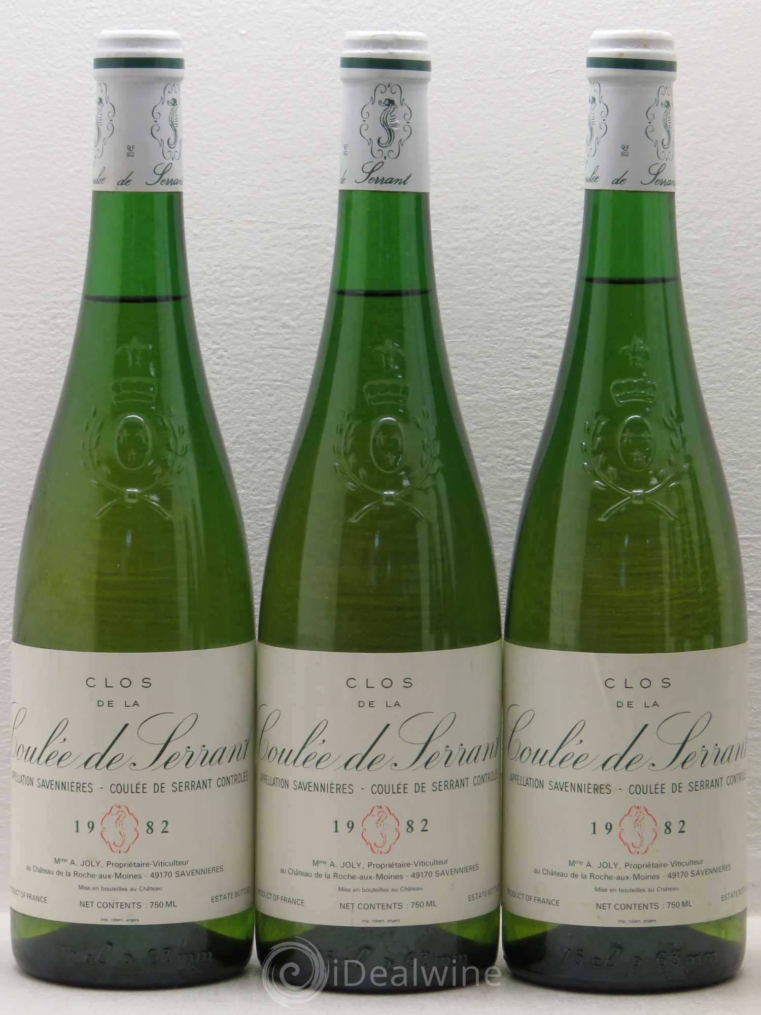 Savennières Clos de la Coulée de Serrant Vignobles de la Coulée de Serrant - Nicolas Joly 1982 - Lot de 6 bouteilles - 2