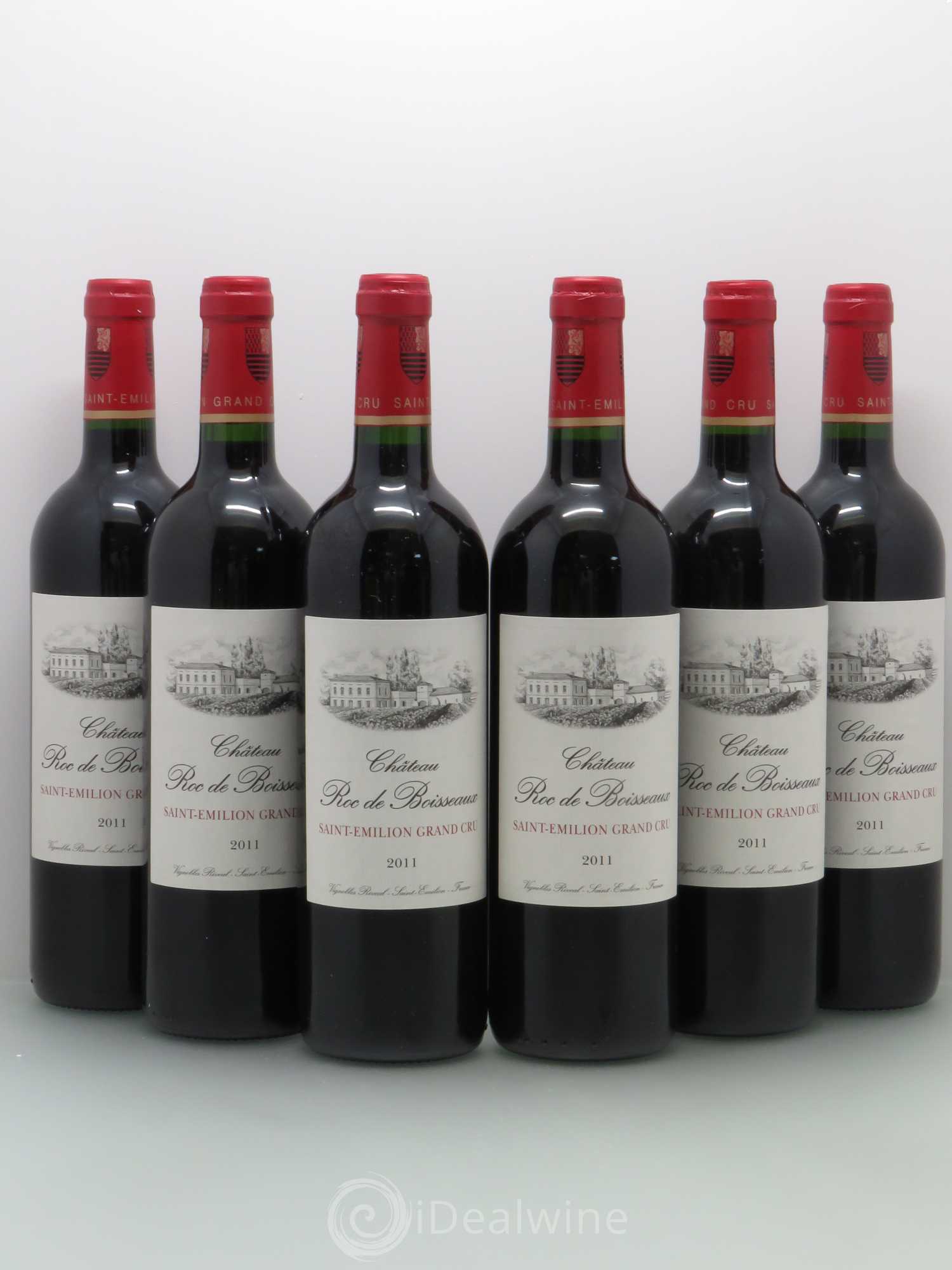 Saint-Émilion Roc de Boisseaux - Saint Emilion Grand Cru 2011 - Posten von 6 Flaschen - 0