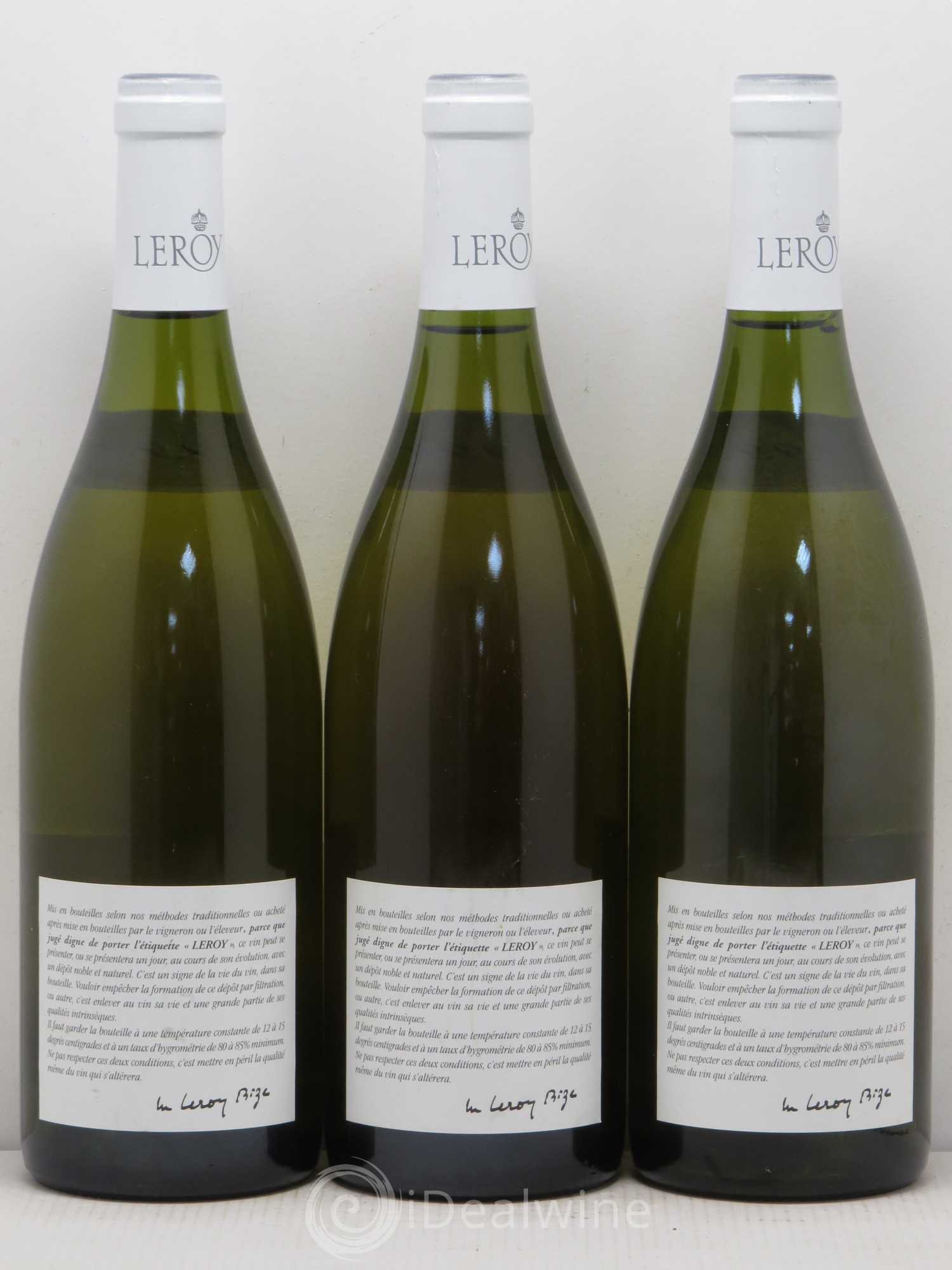 Meursault 1er Cru Genevrières Leroy SA 1999 - Posten von 3 Flaschen - 1