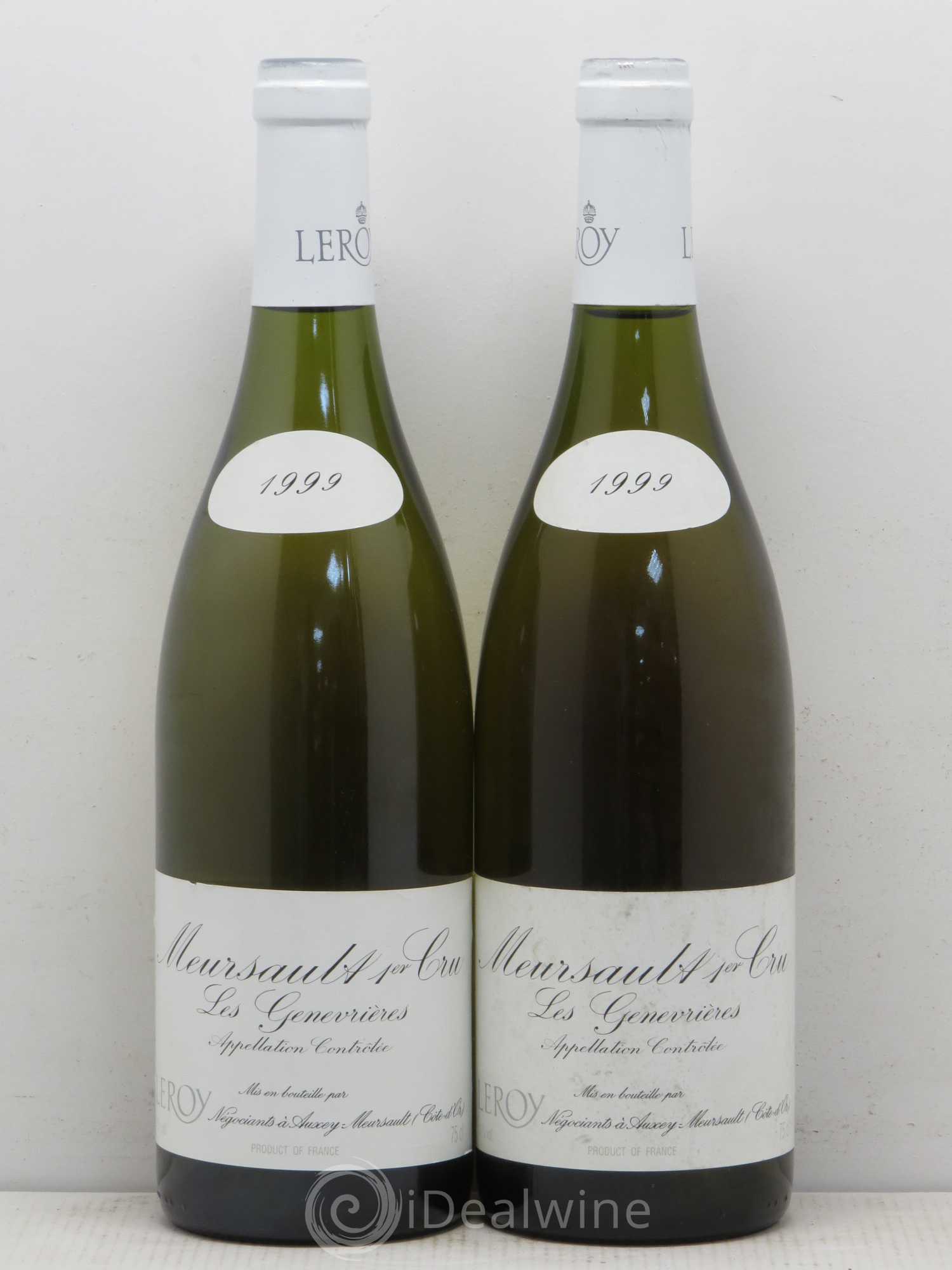 Meursault 1er Cru Genevrières Leroy SA 1999 - Posten von 2 Flaschen - 0