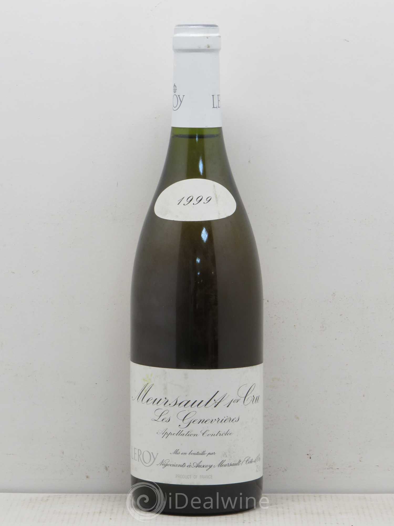 Meursault 1er Cru Genevrières Leroy SA 1999 - Posten von 1 Flasche - 0