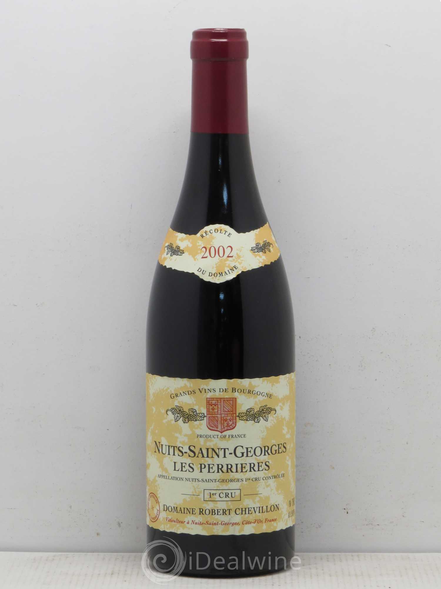 Nuits-Saint-Georges 1er Cru Les Perrières Domaine Chevillon 2002 - Posten von 1 Flasche - 0