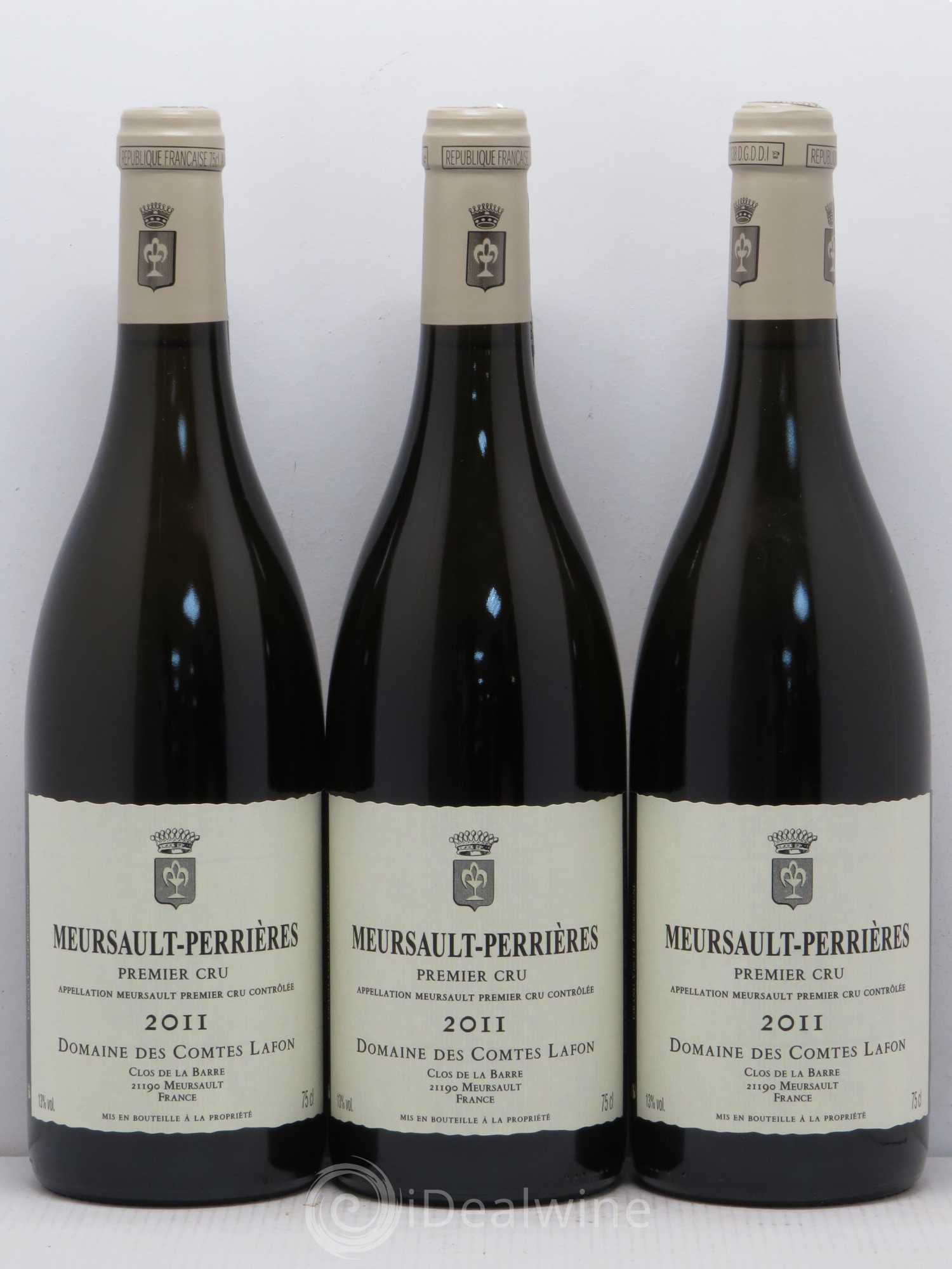 Meursault 1er Cru Perrières Comtes Lafon (Domaine des) 2011 - Lot de 3 bouteilles - 0