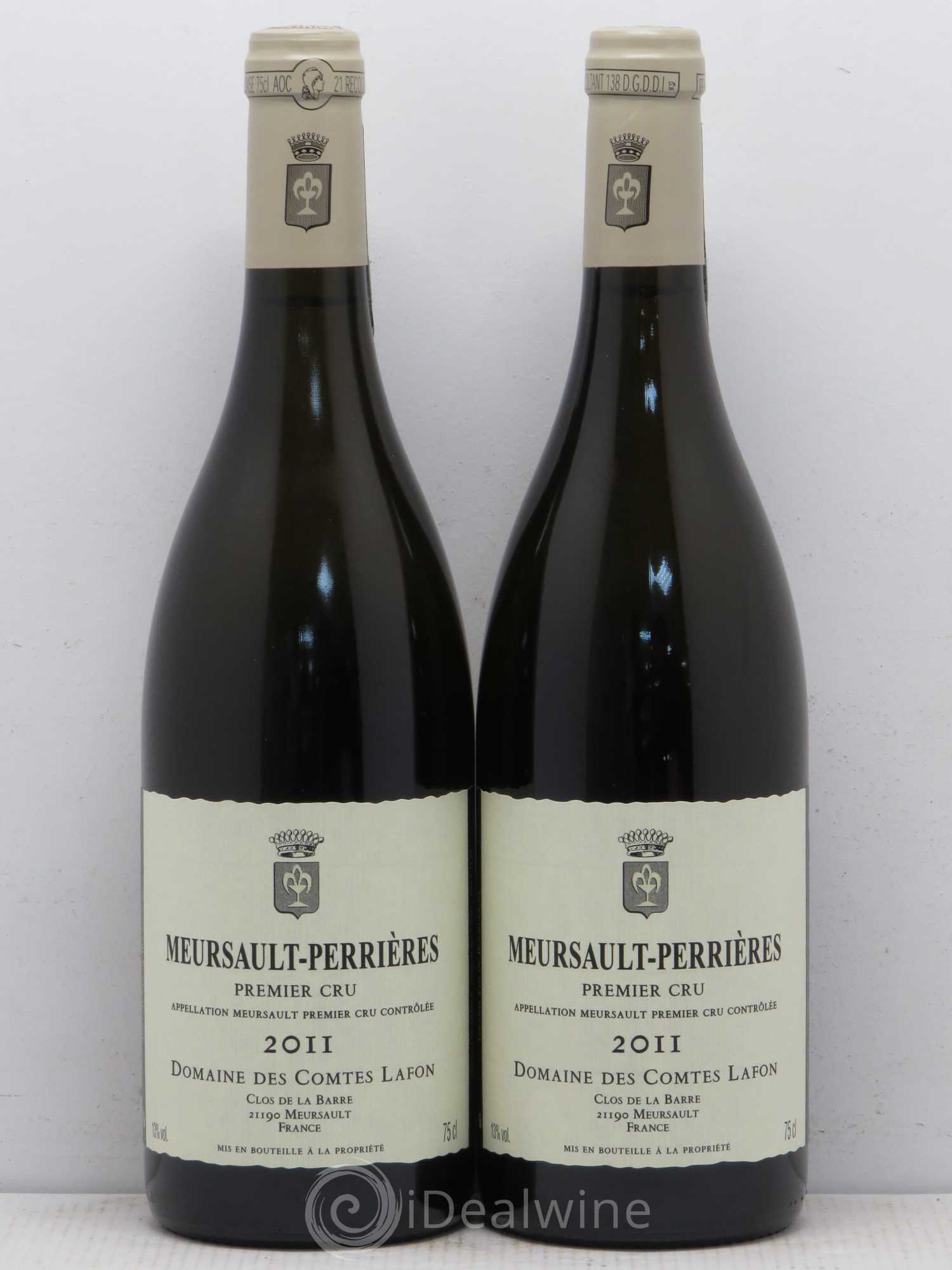 Meursault 1er Cru Perrières Comtes Lafon (Domaine des) 2011 - Lot de 2 bouteilles - 0